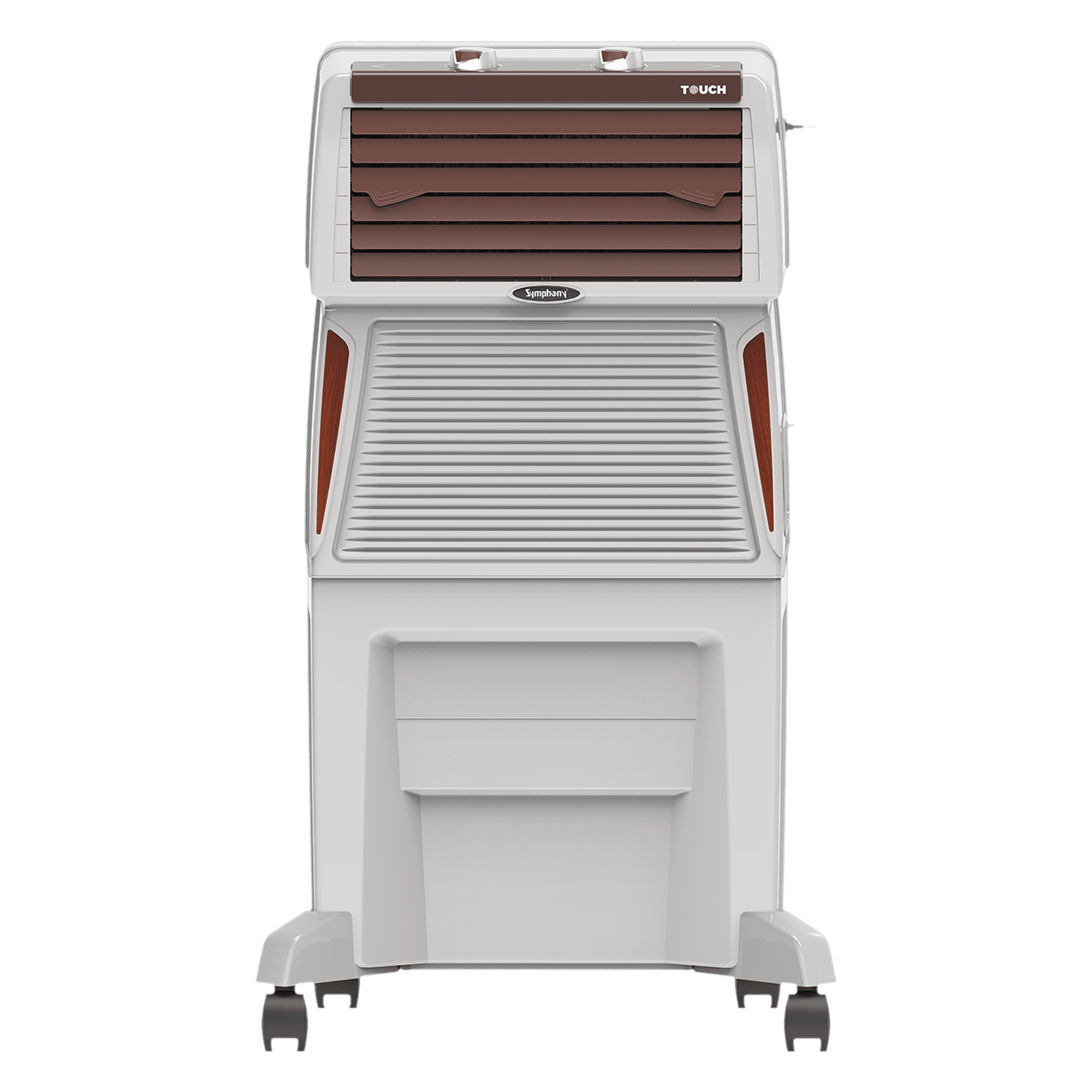 Symphony Touch 50 Litres Desert Air Cooler with Fully Closable Louvers (CFD Technology, White)
