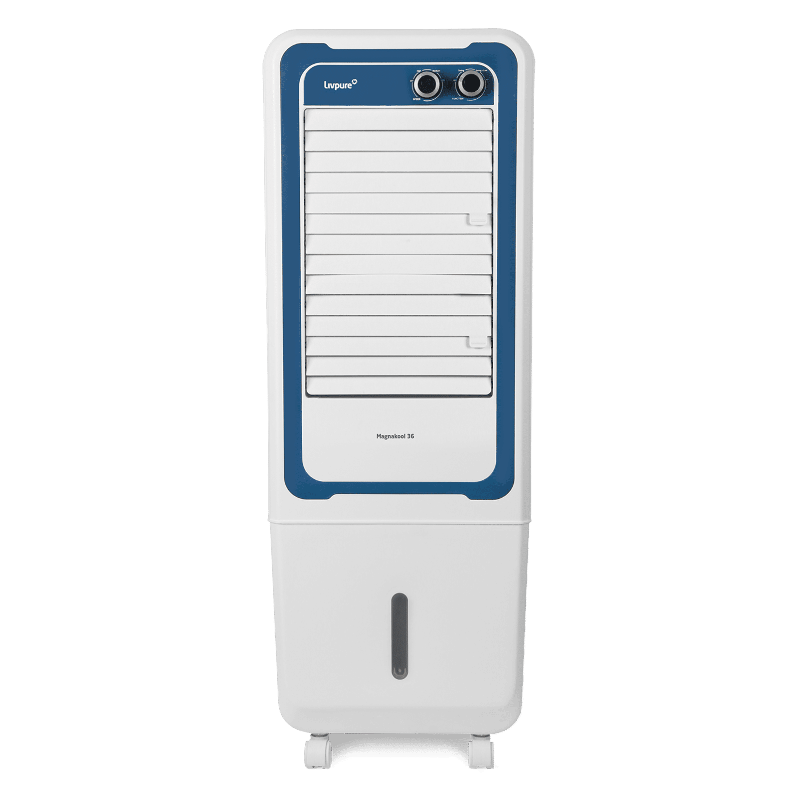 Livpure Magnakool 36 Litres Tower Air Cooler with Evaporative Cooling Technology (Inverter Compatible, White & Blue)