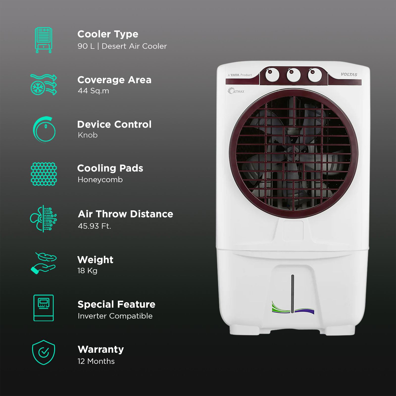Jetmax Air Cooler Voltas Voltas 70 Litres Desert Air Cooler