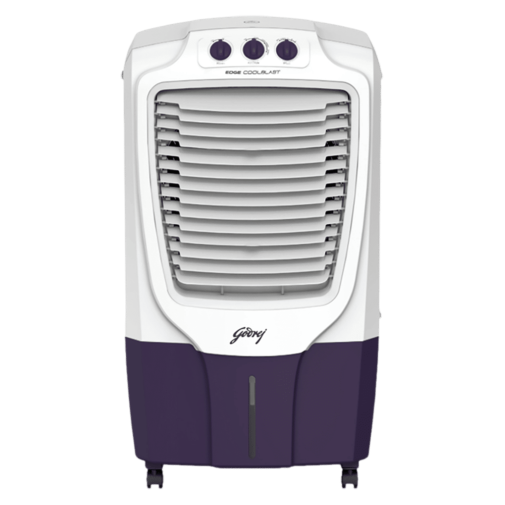 Godrej CoolBlast 67 Litres Desert Air Cooler with Ice Drip Technology (Thermal Overload Protection, White & Purple)