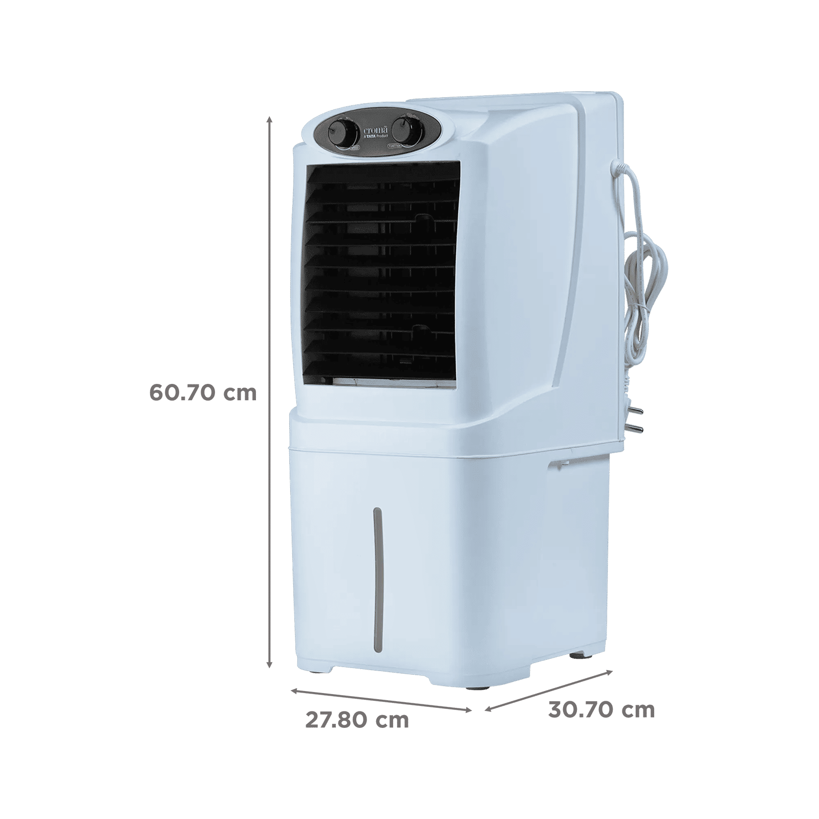Croma 14 Litres Personal Table Air Cooler (White)