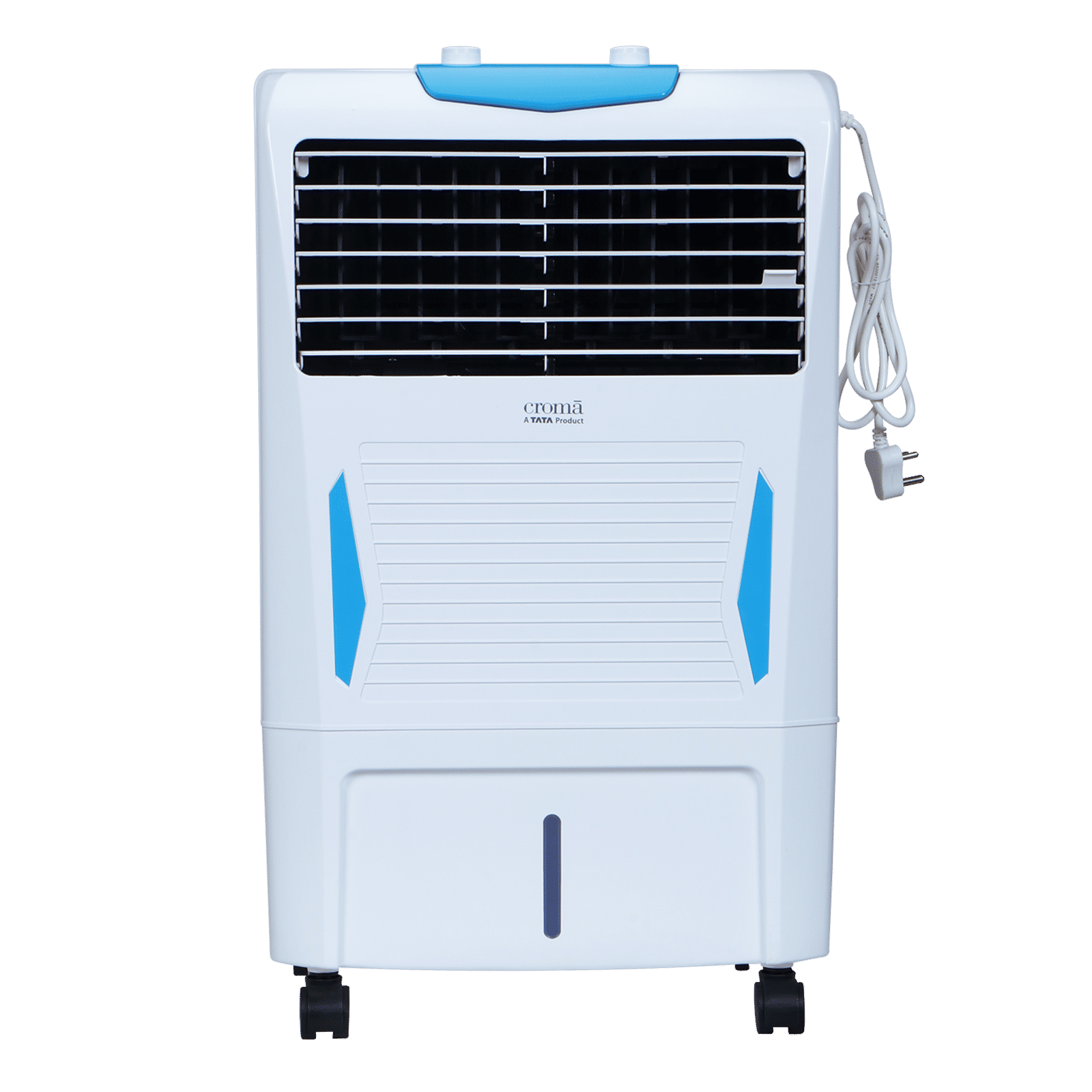 Croma 24 Litres Personal Air Cooler with Motorized Vertical Louvers (4-Way Air Deflection, White)