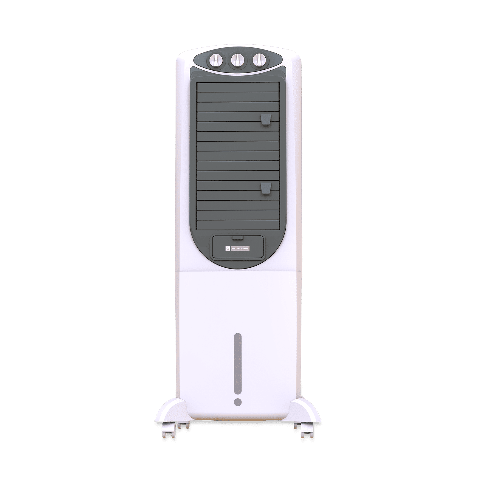 Blue Star PREMIA 35 Litres Tower Air Cooler with Anti-Microbial Property (Cross Drift Technology, White & Cool Grey)