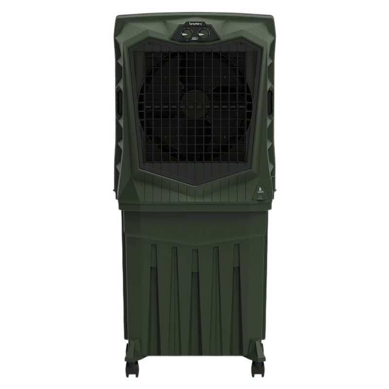 Symphony Air Force 90 Litres Desert Air Cooler with Auto Louver Movement (Inverter Compatible, Militry Green)