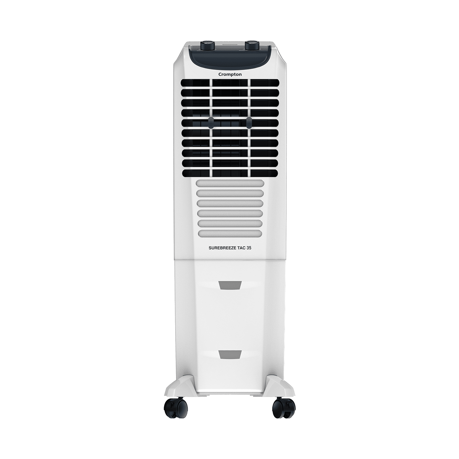 Crompton Sure Breeze 35 Litres Desert Air Cooler with Overload Protection (4 Way Air Deflection, White & Blue)