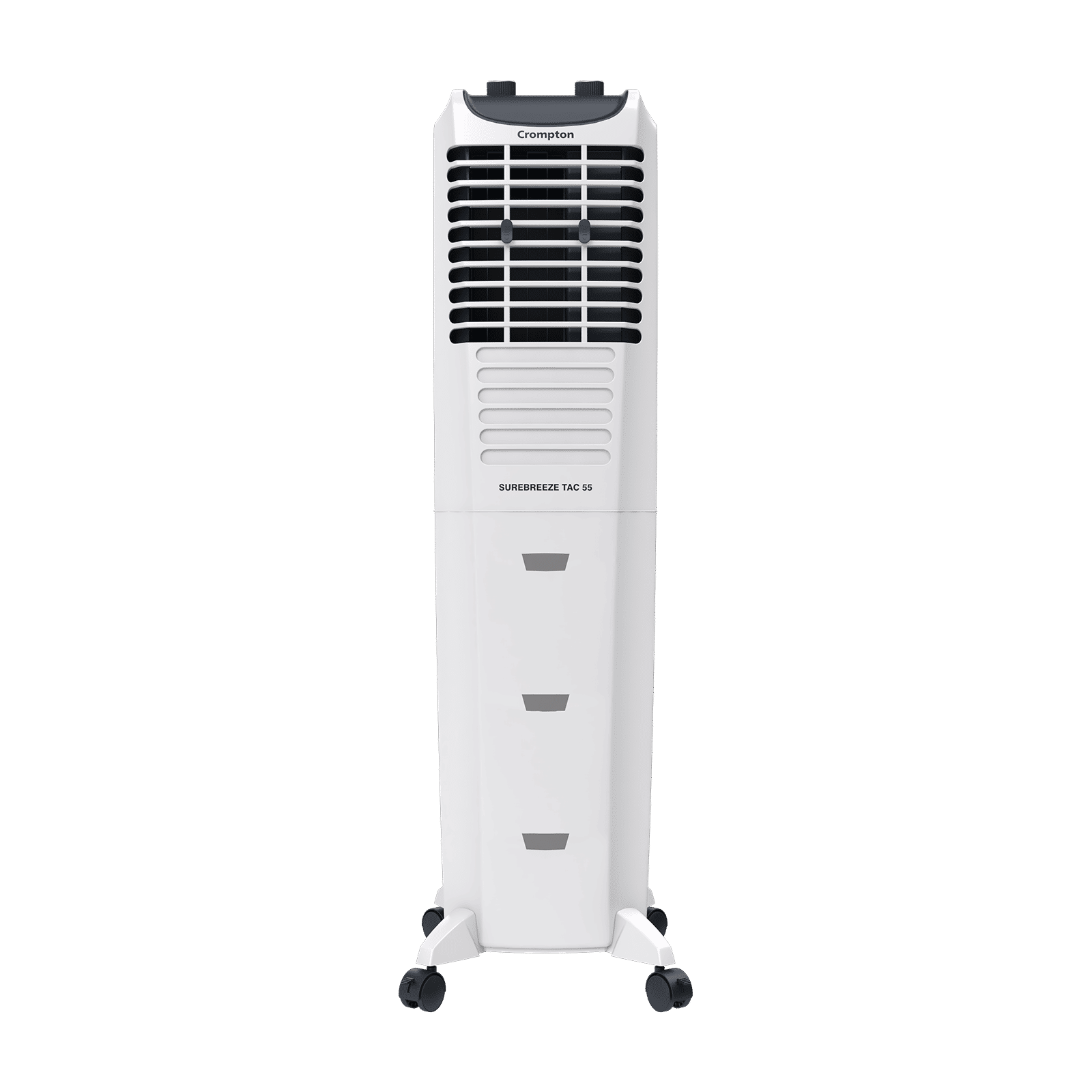 Crompton Sure Breeze 55 Litres Tower Air Cooler with Overload Protection (Ice Chamber, White & Blue)