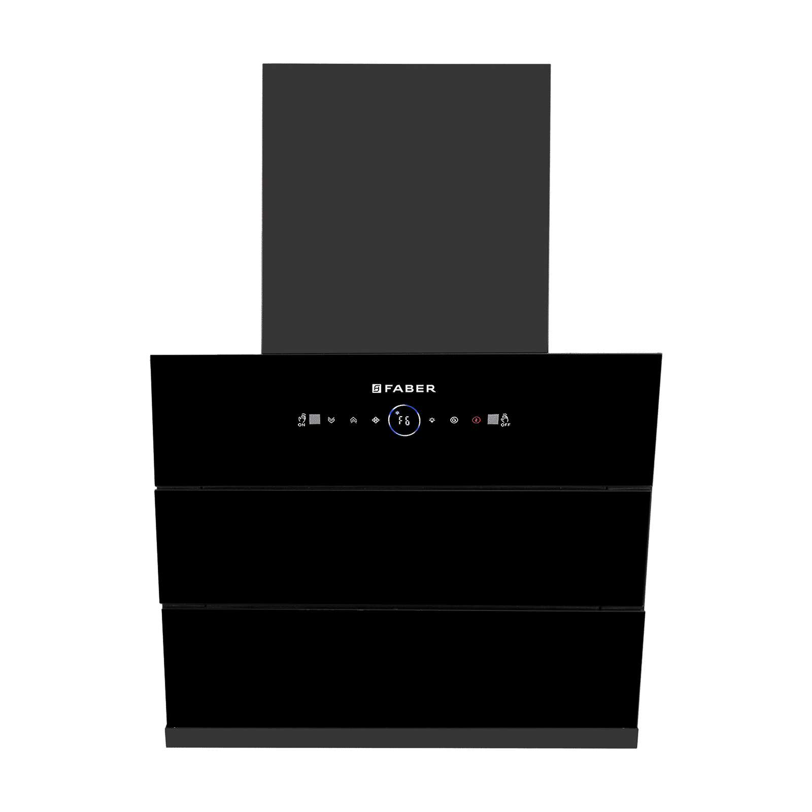 FABER HOOD AETHER BLDC HC SC FL BK IN 75cm 1600m3/hr Ductless Auto Clean Wall Mounted Chimney with LPG Leakage Sensor (Black)