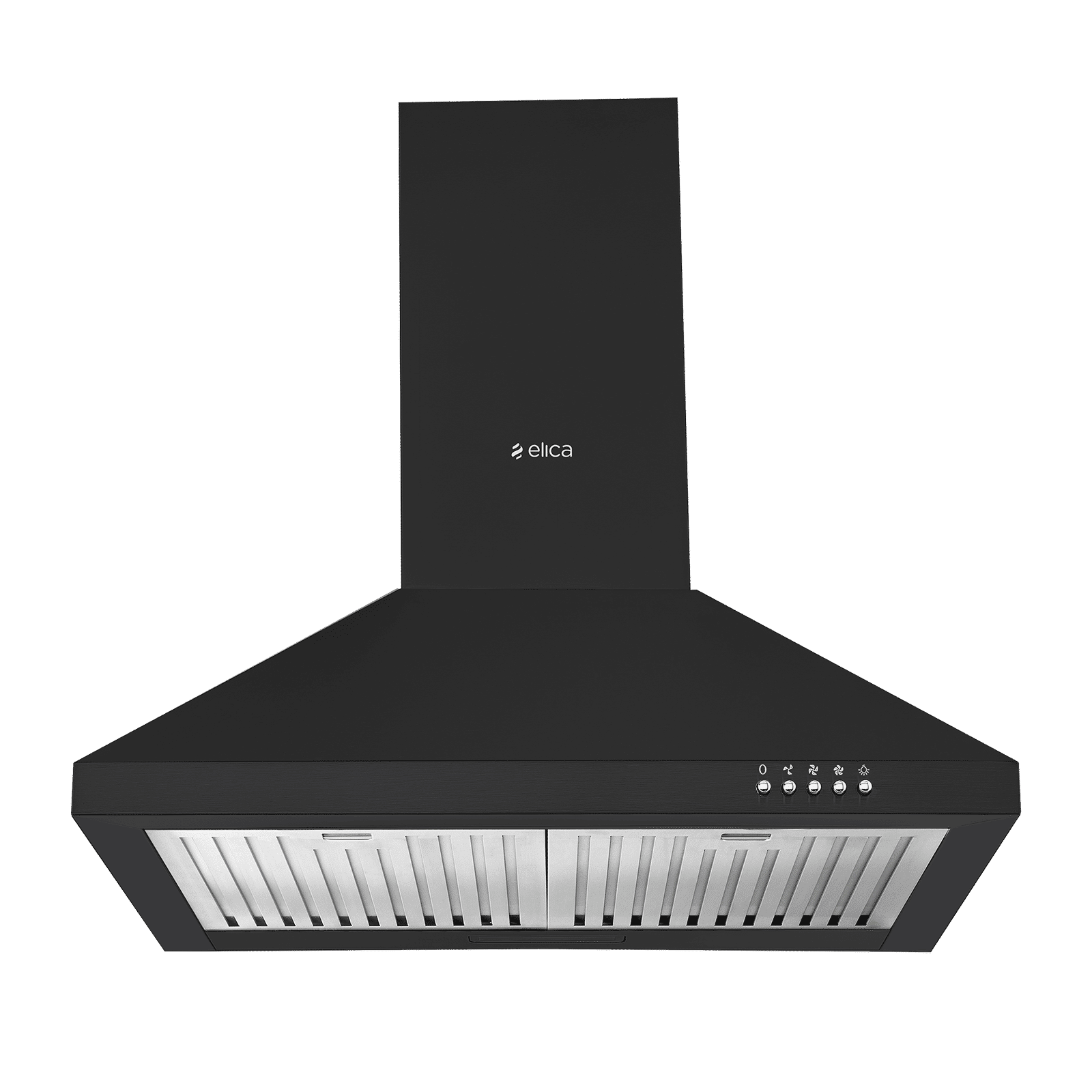 Elica AH PLUS 260BF NERO 60cm 1600m3/hr Ducted Wall Mounted Chimney with Baffle Filters (Black)