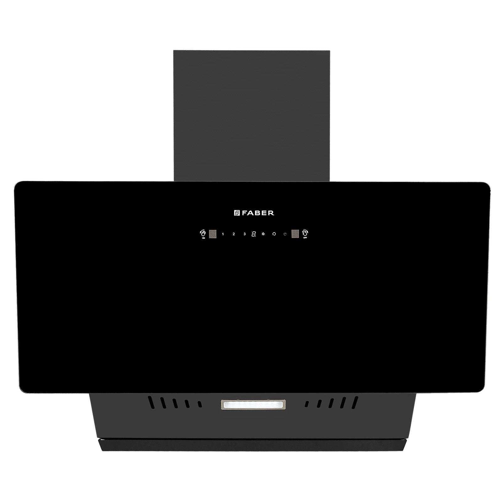 Faber HOOD ALLURE 3D BLDC HC SC FL BK IN 90 - V 90cm 1500m3/hr Ductless Auto Clean Wall Mounted Chimney with Touch and Gesture Control (Black)