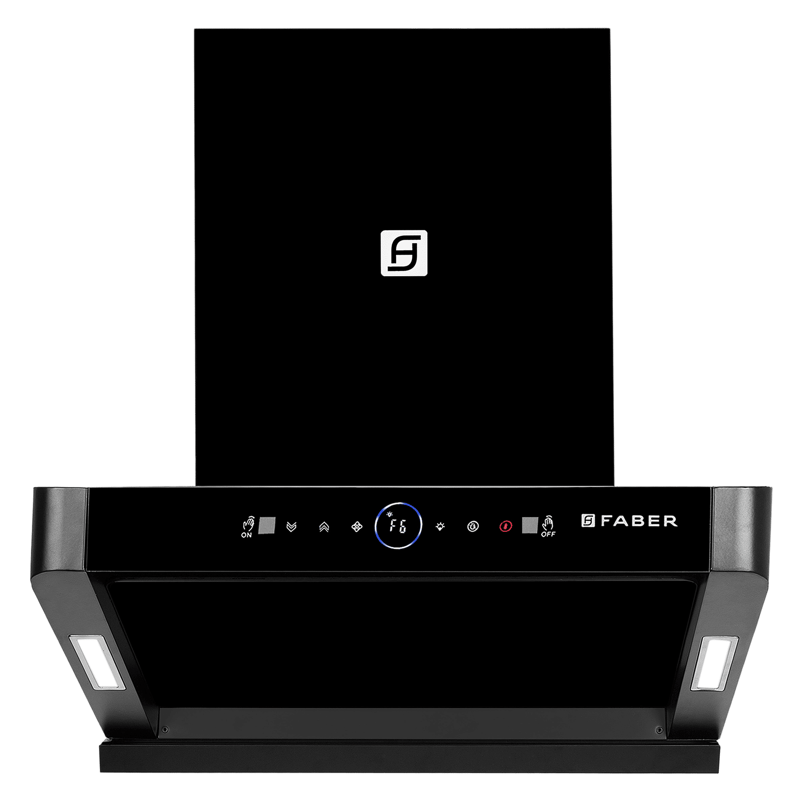 Faber HOOD APOLLO FL HC BLDC BK IN 60cm 1600m3/hr Ductless Auto Clean Wall Mounted Chimney with Touch and Gesture Control (Black)