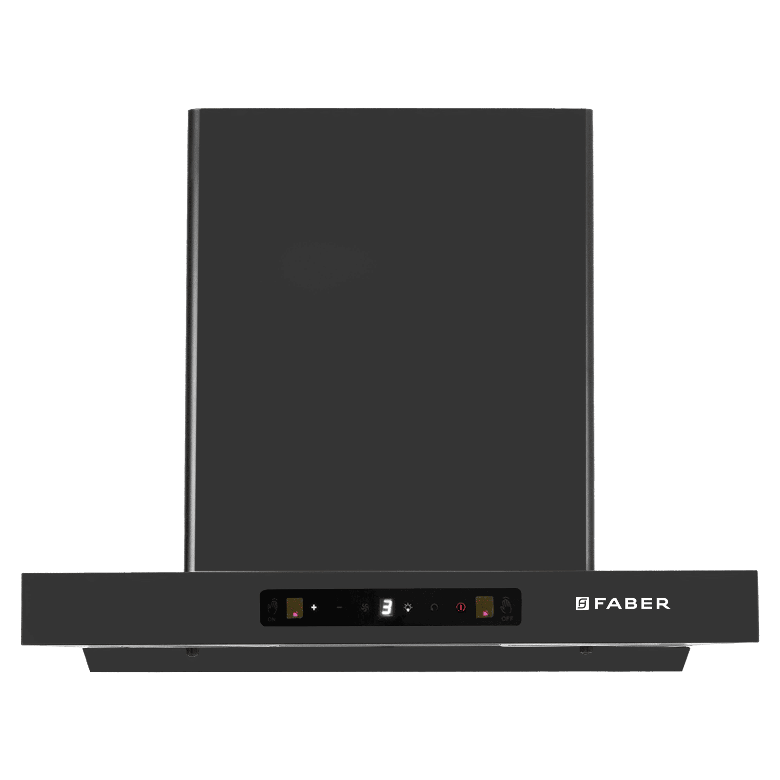 Faber HOOD MAJESTIC BLDC TC FL SC HC BK IN 60 - T 60cm 1500m3/hr Ducted Auto Clean Wall Mounted Chimney with Touch and Gesture Controls (Black)