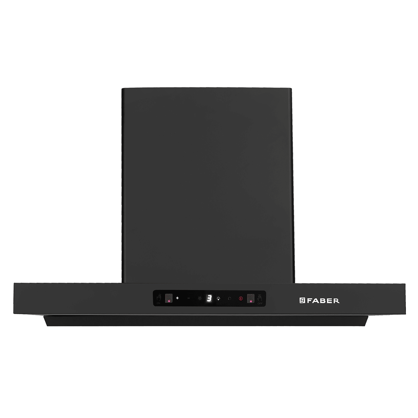 Faber HOOD MAJESTIC BLDC TC FL SC HC BK IN 75 - T 75cm 1500 m3/hr Ducted Auto Clean Wall Mounted Chimney with Touch and Gesture Controls (Black)