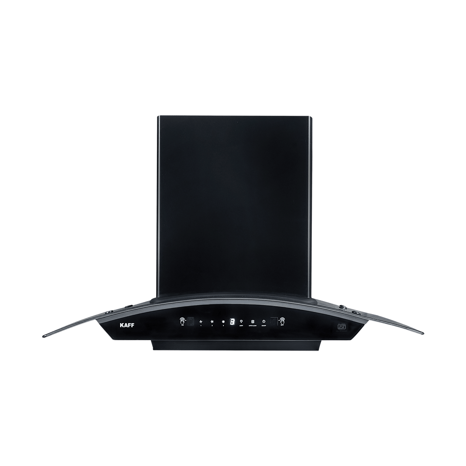 KAFF INSCON DHC 90cm 1350m3/hr Ductless Auto Clean Wall Mounted Chimney with Touch & Gesture Control (Matt Black)