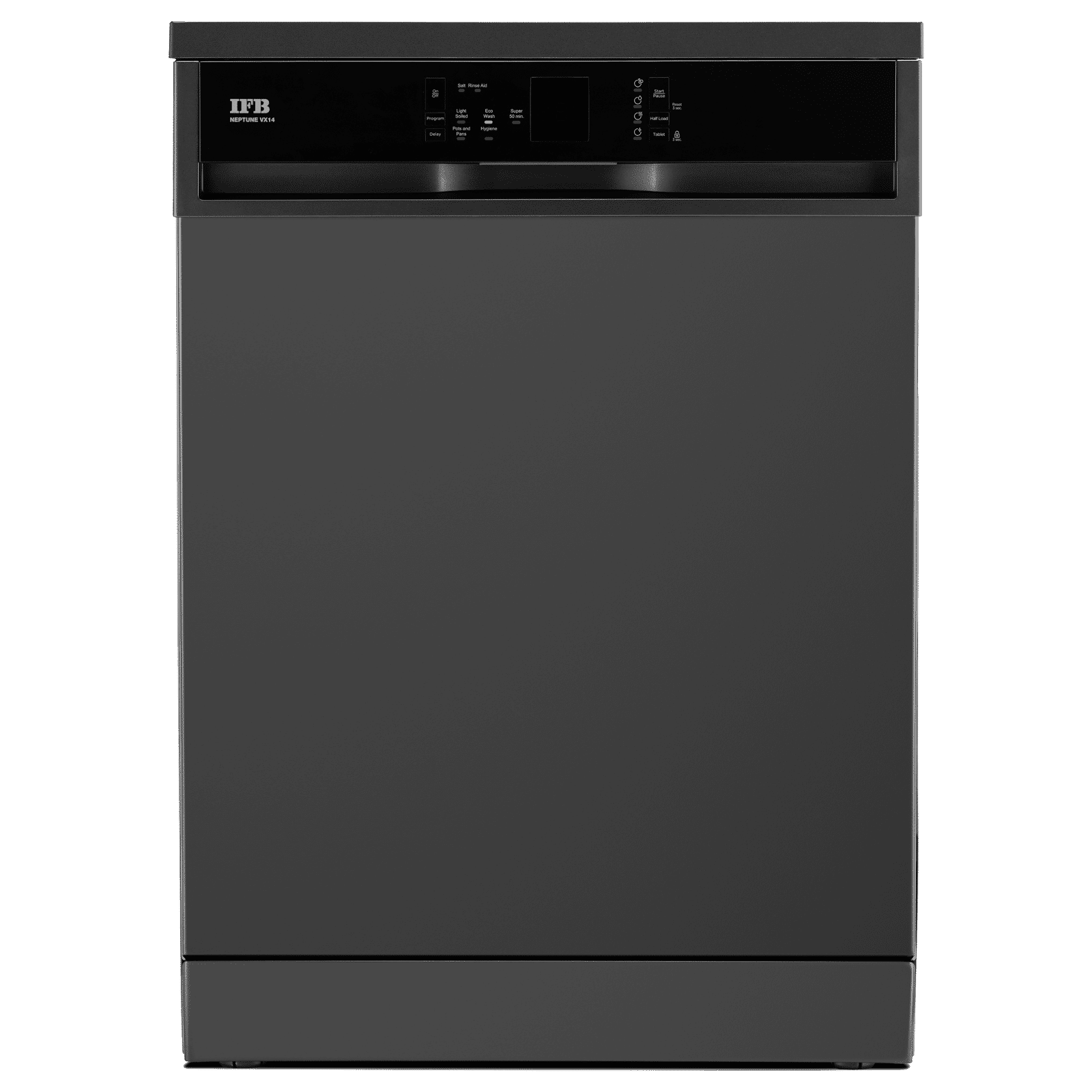 IFB Neptune VX 14 Place Settings Free Standing Dishwasher with Hot Water Wash (No Pre-rinse Required, Grey)
