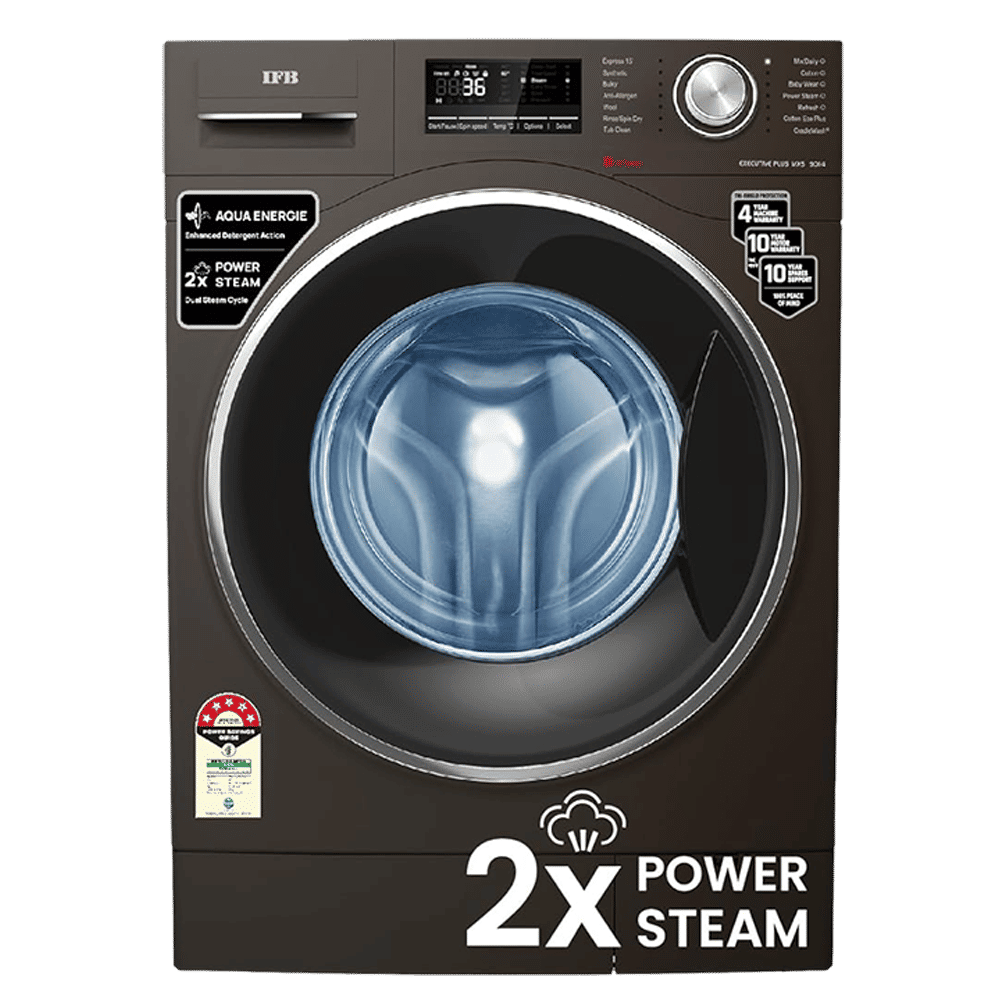 IFB 9 kg 5 Star Fully Automatic Front Load Washing Machine (Executive Plus MXS 9014, Crescent Moon Drum, Mocha)