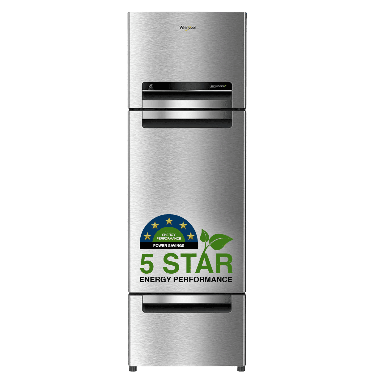 Whirlpool Protton 300 Litres Frost Free Triple Door Refrigerator with 6th Sense ActiveFresh Technology (20817, Alpha Steel)