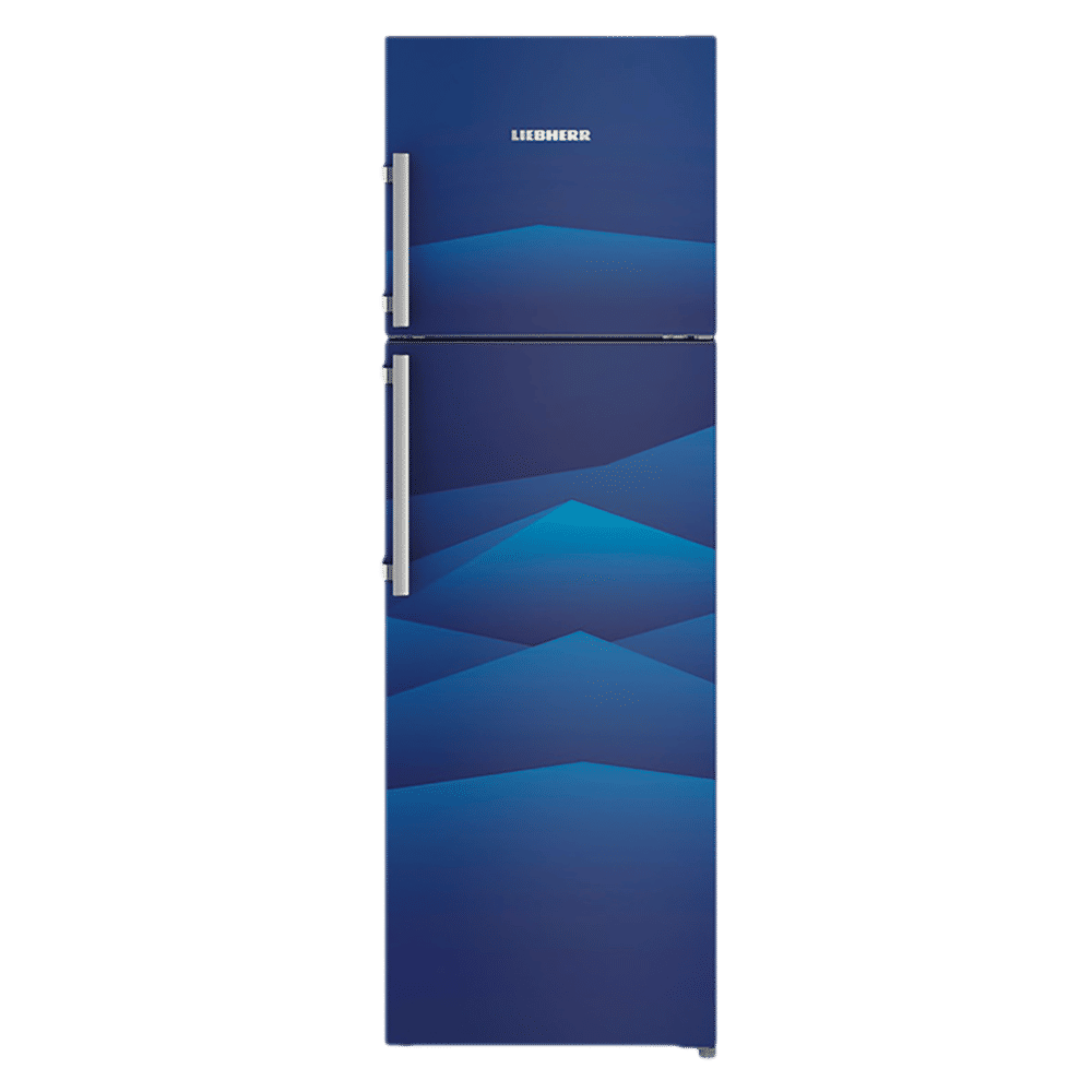 LIEBHERR 346 Litres 4 Star Frost Free Double Door Refrigerator with Central Power Cooling (TCb 3520, Blue Landscape)
