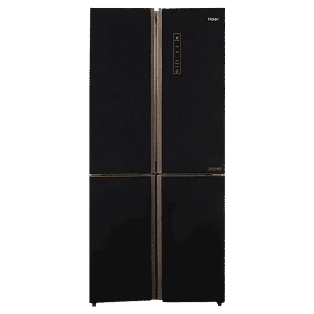 Haier 531 Litres A+ Frost Free French Door Refrigerator with Deo Fresh Technology (HRB-550KG, Black Glass)