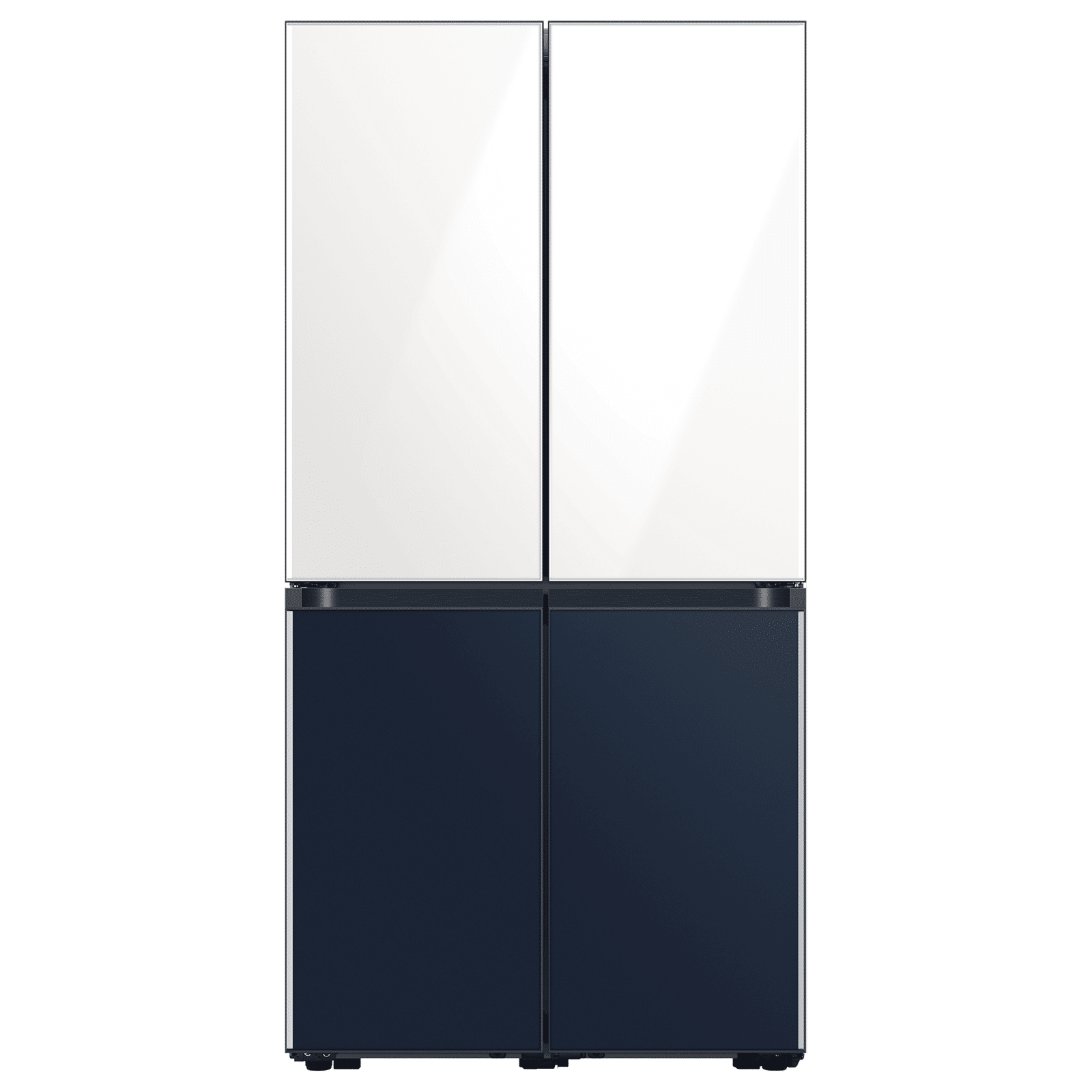 SAMSUNG 620 Litres Frost Free French Door Smart Wi-Fi Enabled Refrigerator with Twin Cooling Plus Technology (RF63A91C377/TL, Glam White/Glam Navy)