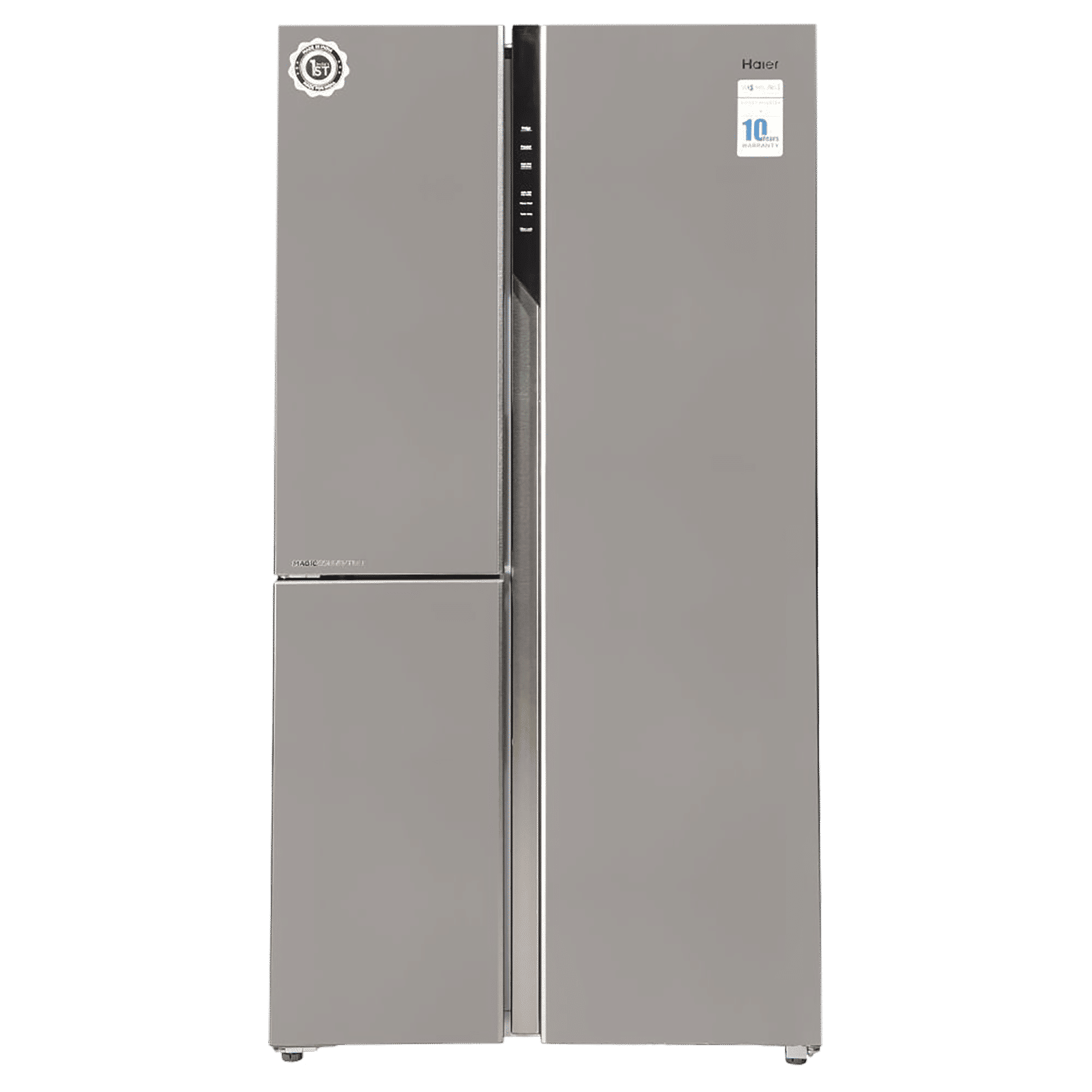 Haier 598 Litres Frost Free Side by Side Refrigerator with Magic Cooling Technology (HRT-683IS, Inox Steel)