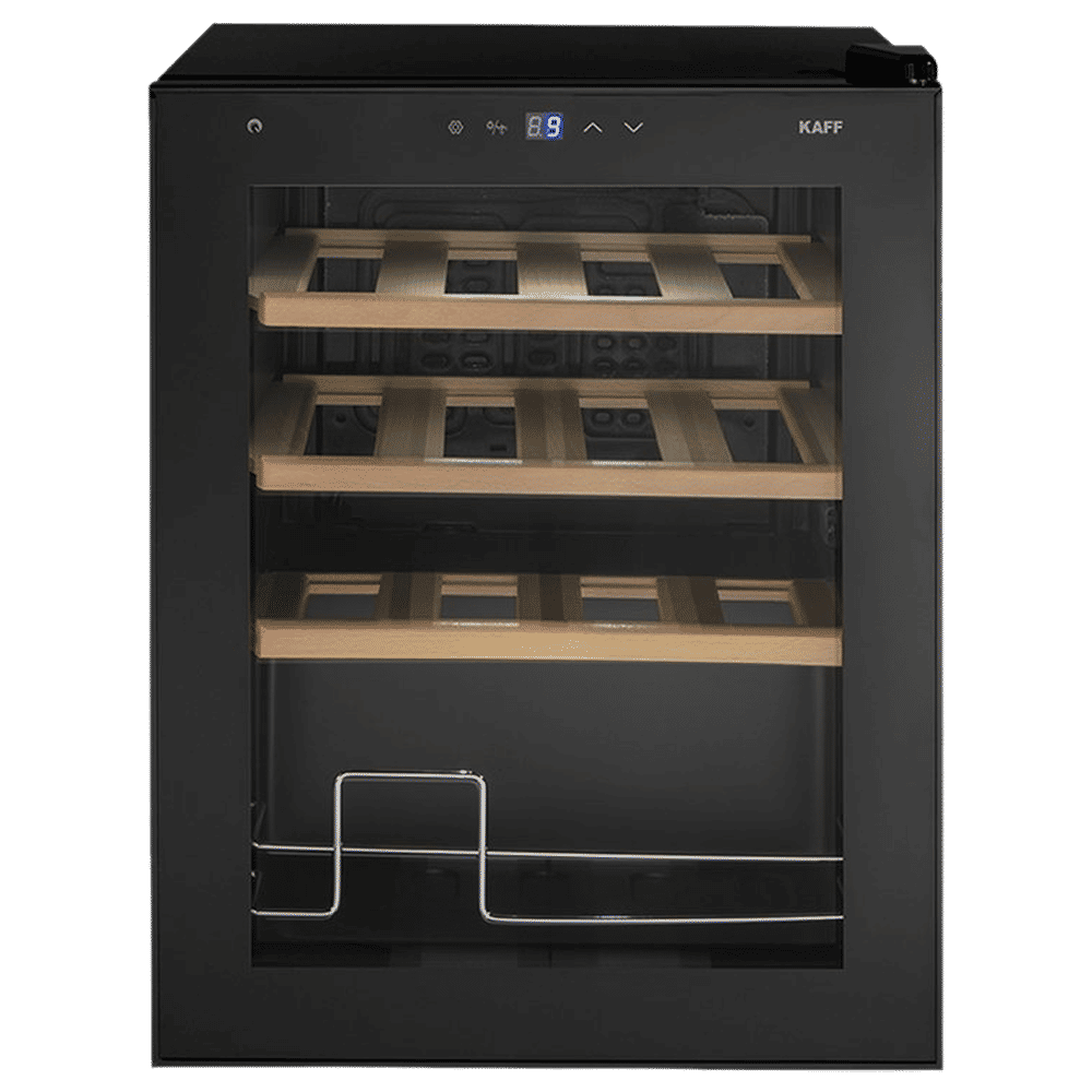 KAFF KWC 42 Litres 16 Bottles Wine Cooler (Child Lock, WC42BW, Black)