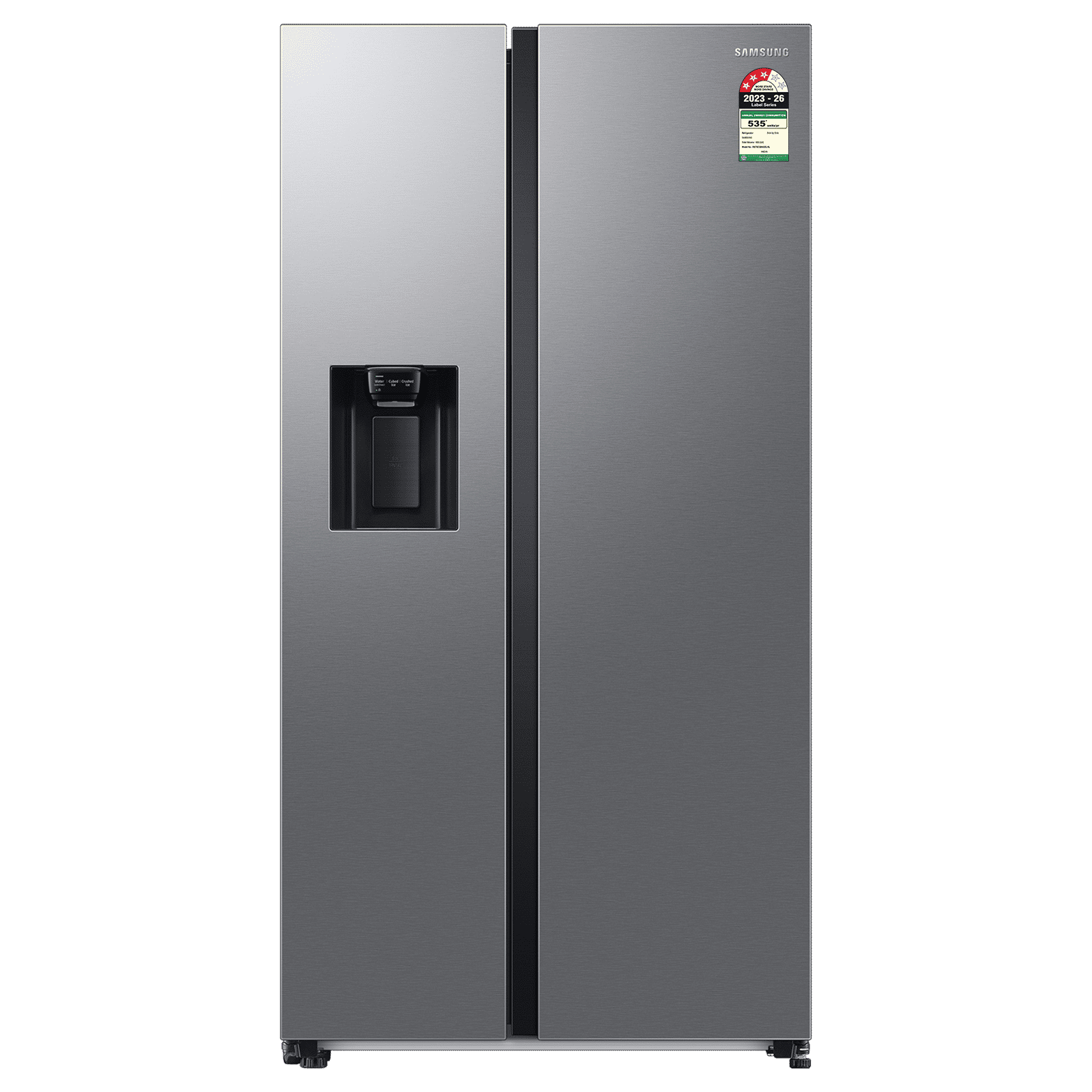 SAMSUNG 633 Litres 3 Star Auto Defrost Side by Side Convertible Refrigerator with Twin Cooling Plus (RS78CG8543SLHL, EZ Clean Steel)
