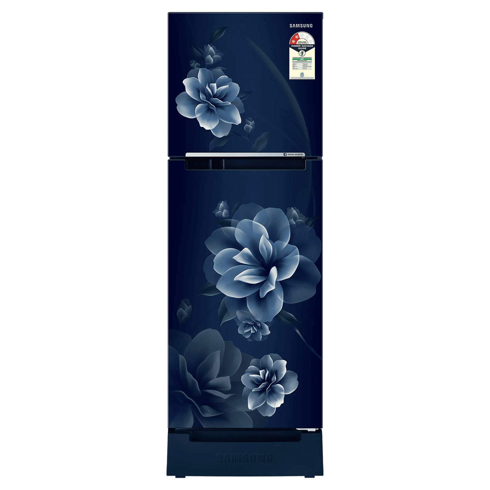 SAMSUNG 236 Litres 2 Star Frost Free Double Door Refrigerator with Digital Inverter Technology (RT28C3122CU/HL, Camellia Blue)