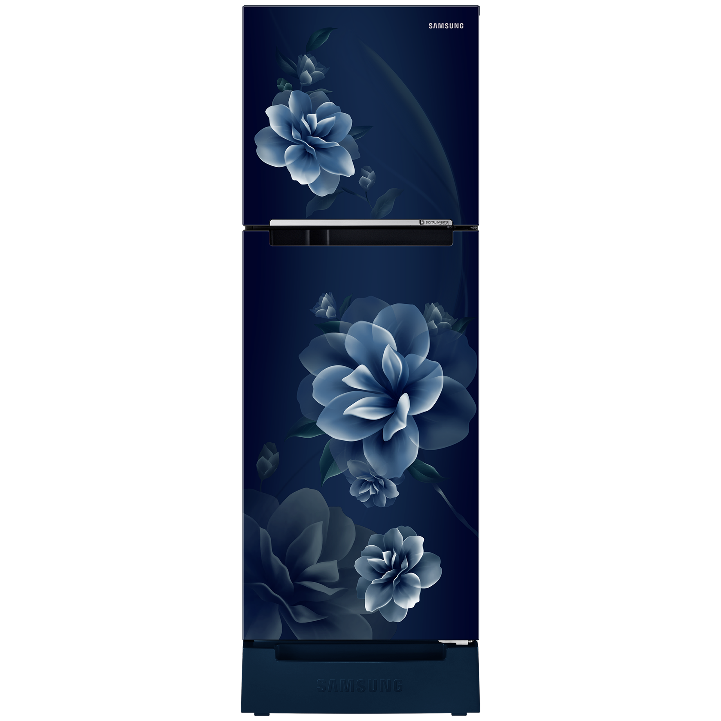 SAMSUNG 236 Litres 2 Star Frost Free Double Door Refrigerator with Digital Inverter Technology (RT28C3122CU/HL, Camellia Blue)