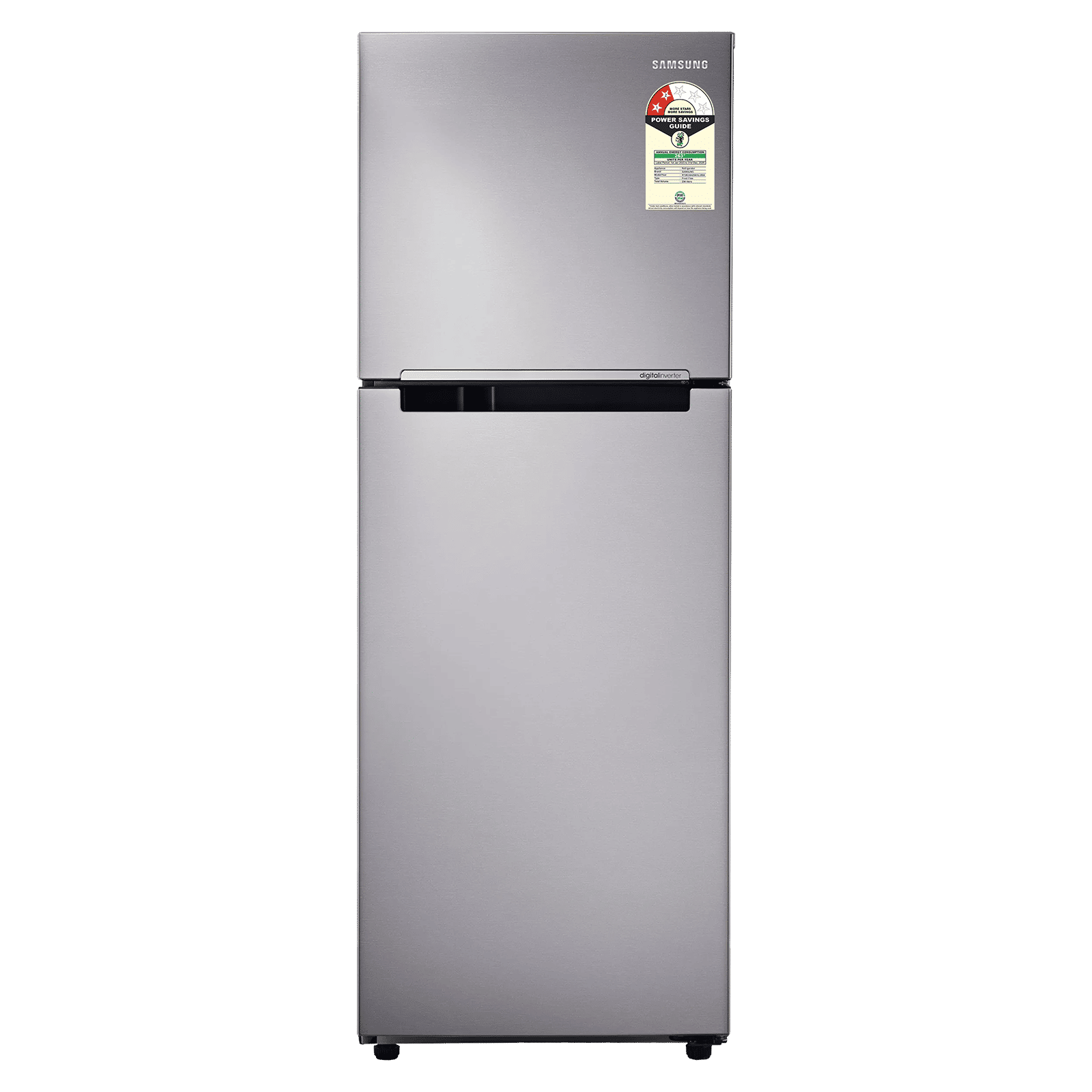 SAMSUNG 236 Litres 2 Star Frost Free Double Door Refrigerator with Deodorizer (RT28C3042S8/HL, Elegant Inox)