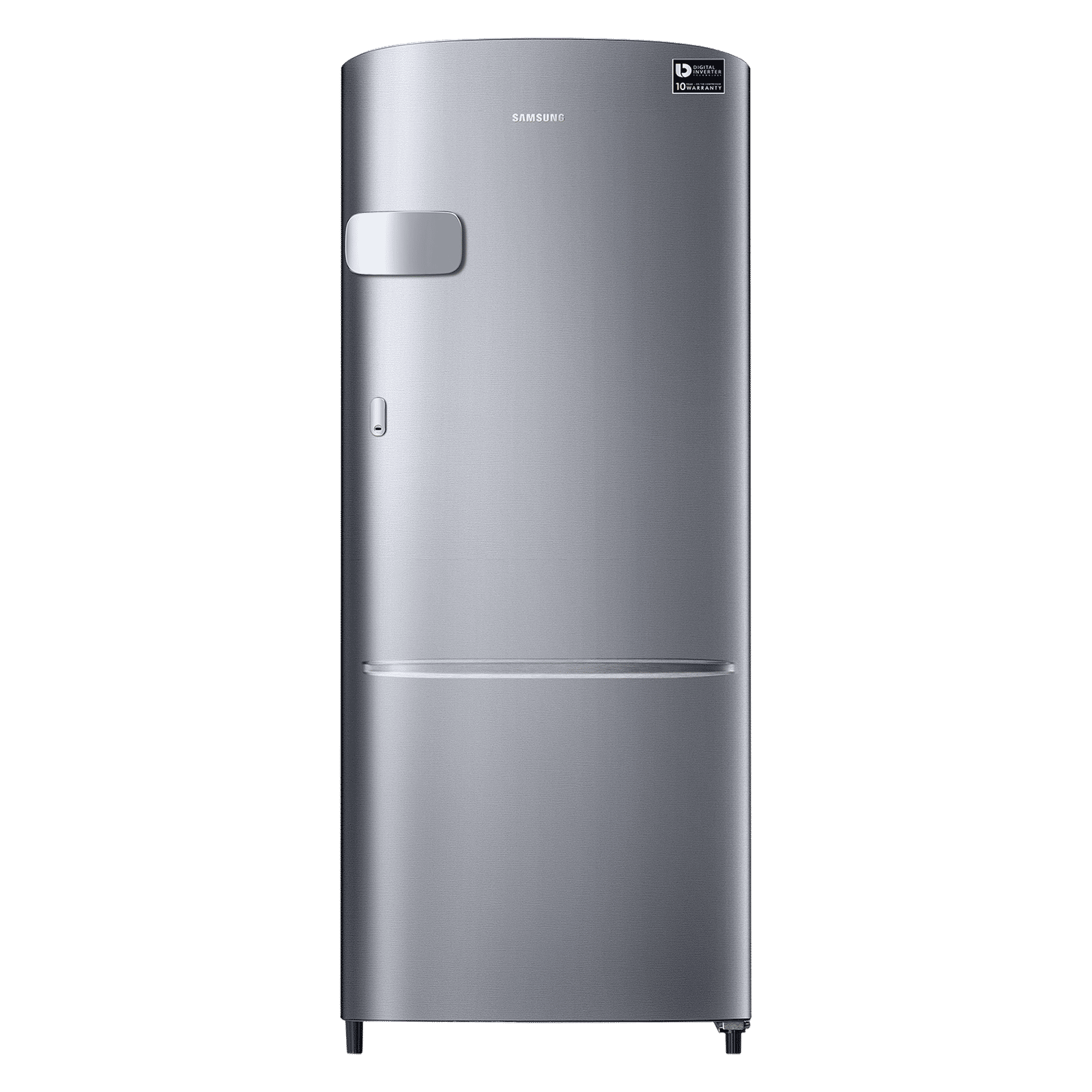 SAMSUNG Stylish Grande 183 Litres3 Star Direct Cool Single Door Refrigerator with Anti Bacterial Gasket (RR20C2Y23S8/HL, Elegant Inox)