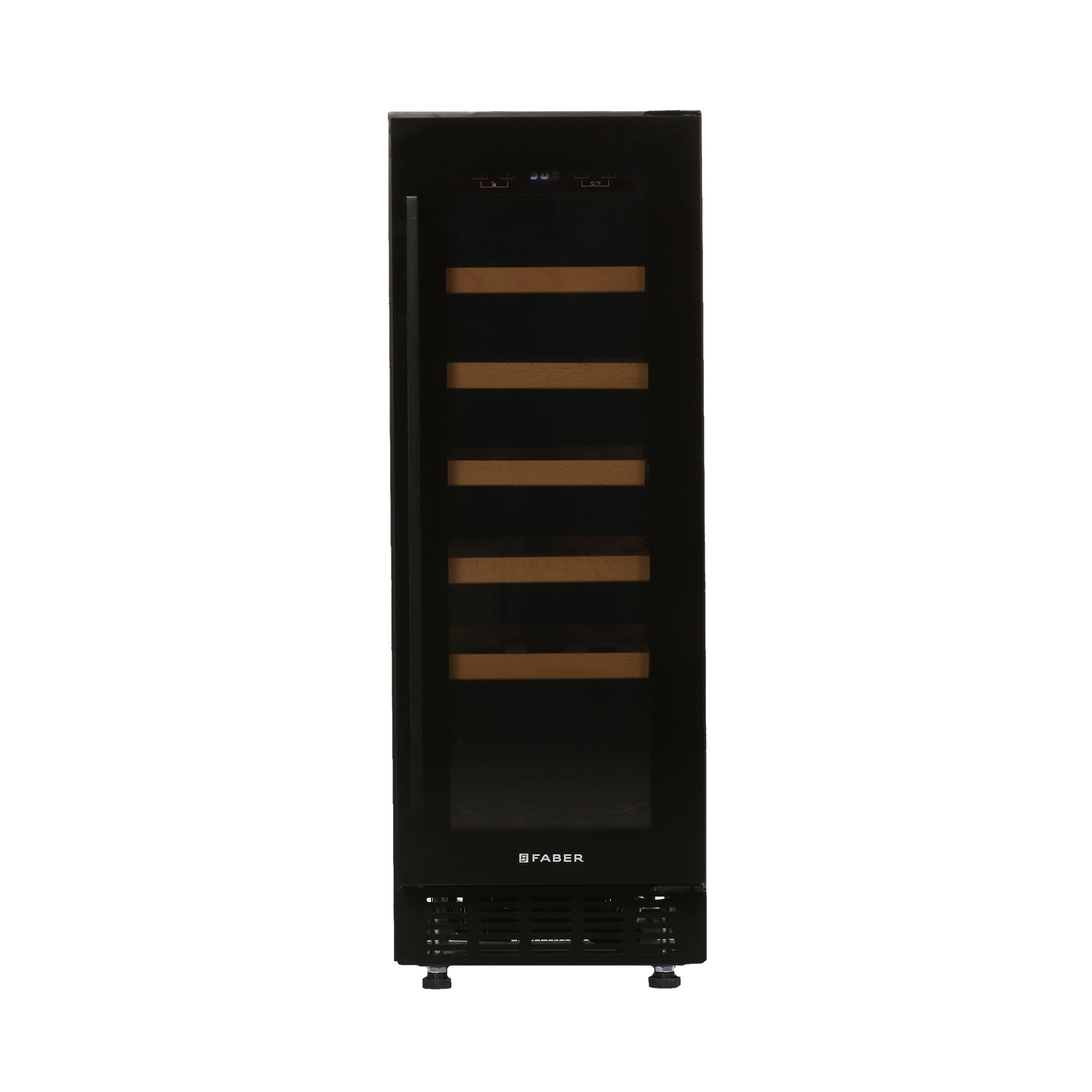 FABER 58 Litres 33 Bottles Wine Cooler (Touchpad Controller, FWCJCF88, Black)