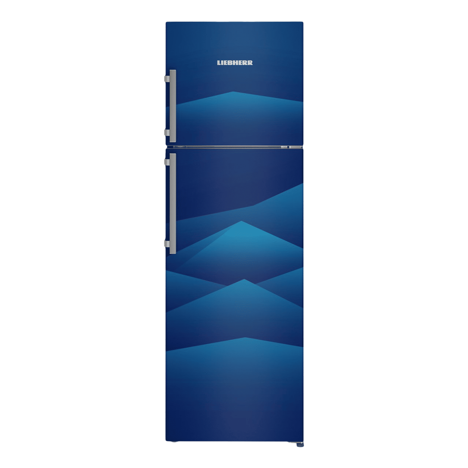 LIEBHERR 350 Litres 2 Star Frost Free Double Door Refrigerator with Duo Cool (TDbl 3540, Blue Landscape)