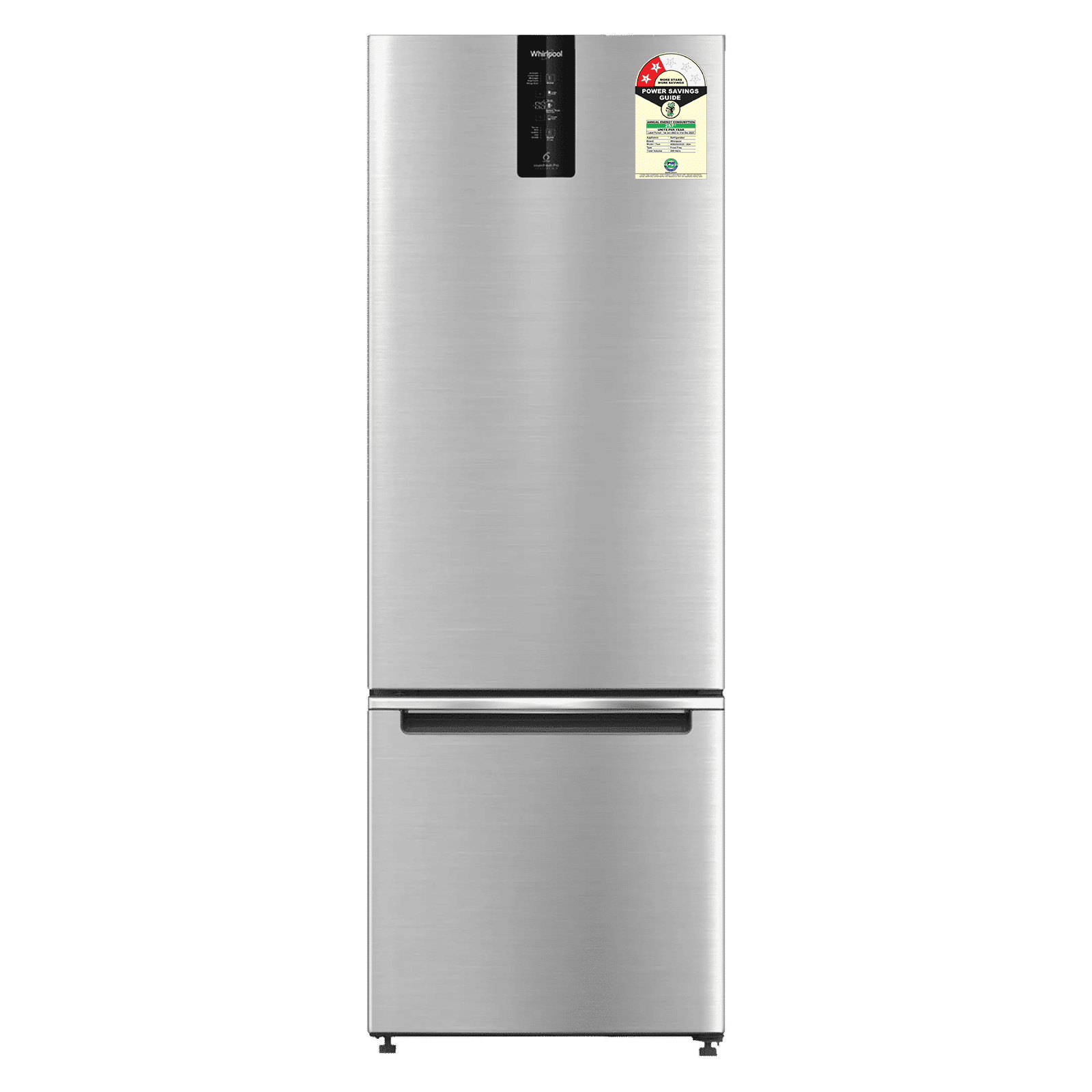 Whirlpool Intellifresh Pro 285 Litres 2 Star Frost Free Double Door Bottom Mount Convertible Refrigerator with 6th Sense Technology (IFPRO BM INV CNV 3, Grey)