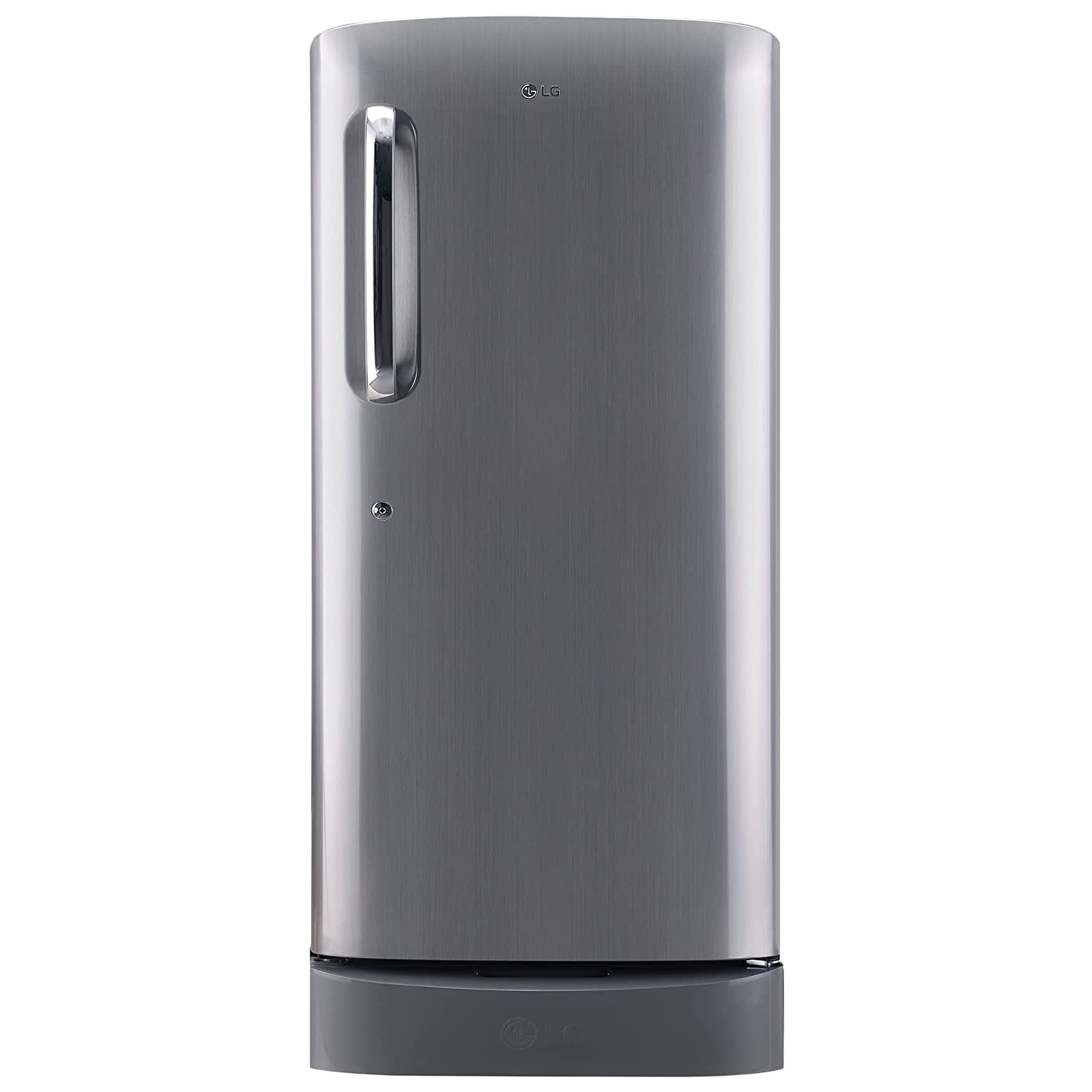 LG 205 Litres 4 Star Direct Cool Single Door Refrigerator with Base stand and Drawer (GL-D221APZY.DPZZEBN, Shiny Steel)