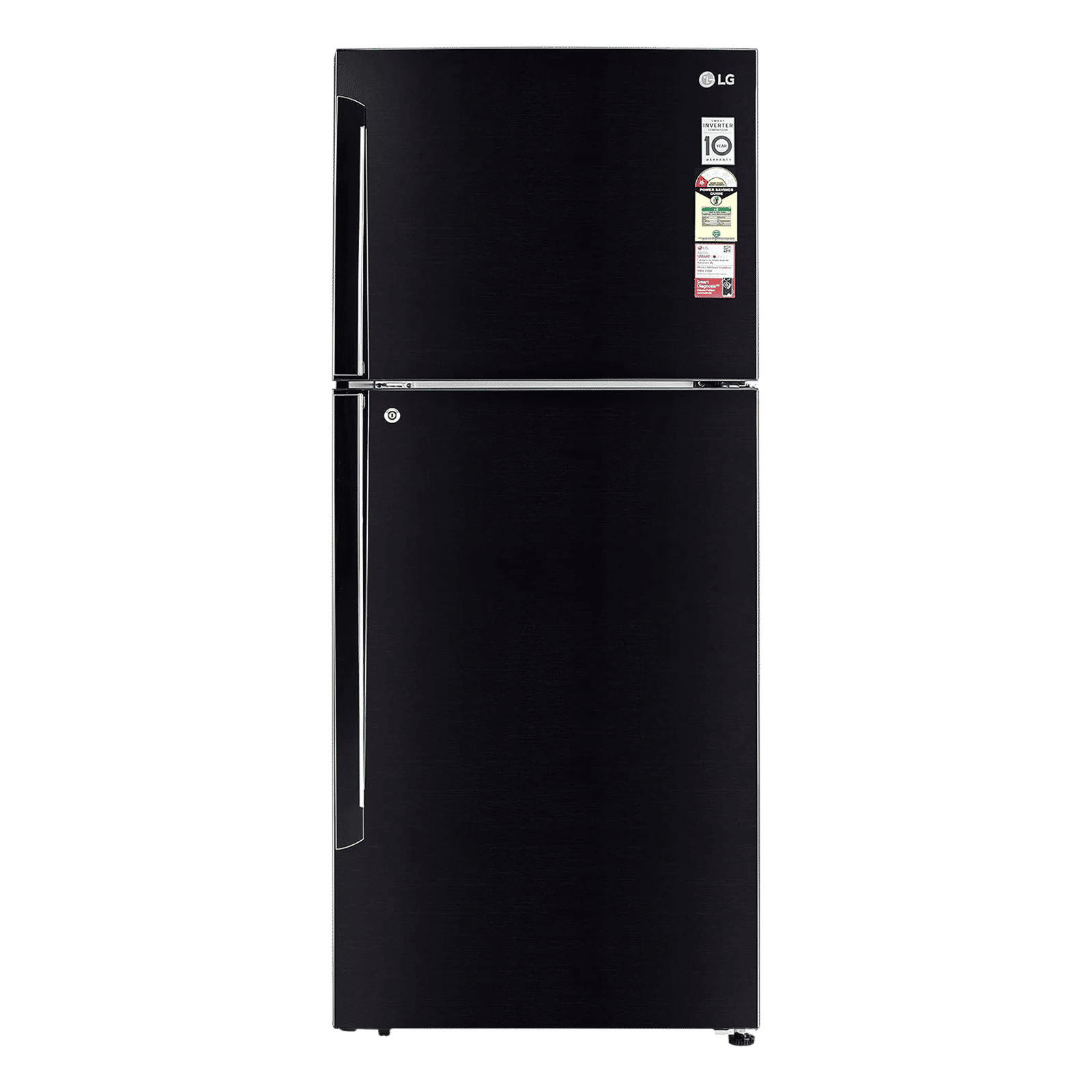 LG 412 Litres 1 Star Frost Free Double Door Convertible Refrigerator with Smart Diagnosis (GL-T432AESR.DESZEB, Ebony Sheen)