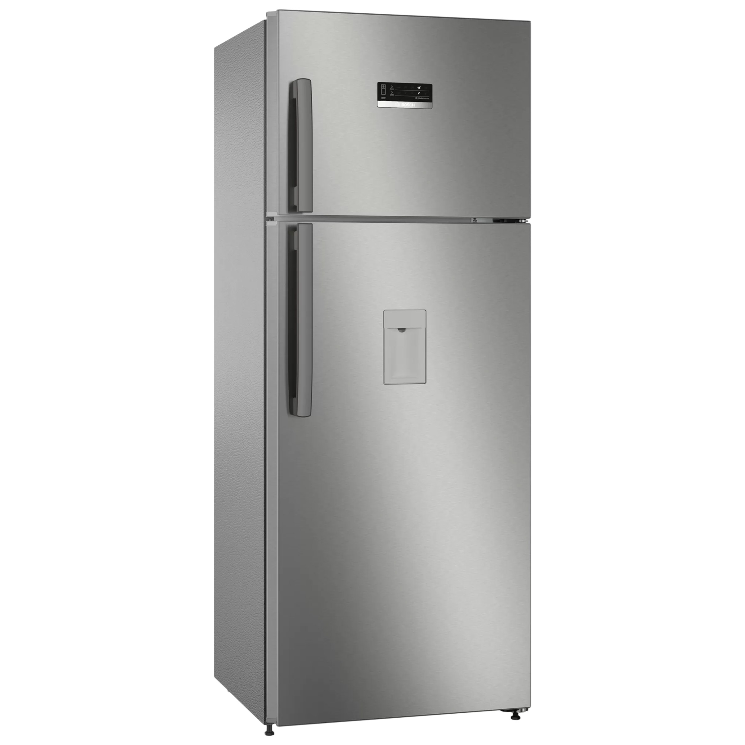 BOSCH Series 4 334 Litres 3 Star Frost Free Double Door Convertible Refrigerator with Temperature Display (CTC35S031I, Sparkly Steel)