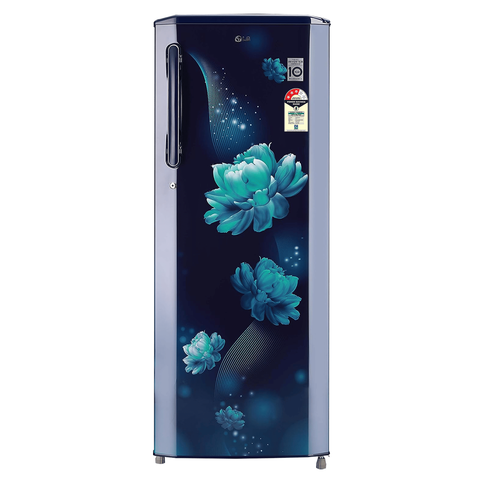 LG 261 Litres 3 Star Direct Cool Single Door Refrigerator with Stabilizer Free Operation (GL-B281BBCX.DBCZEB, Blue Charm)