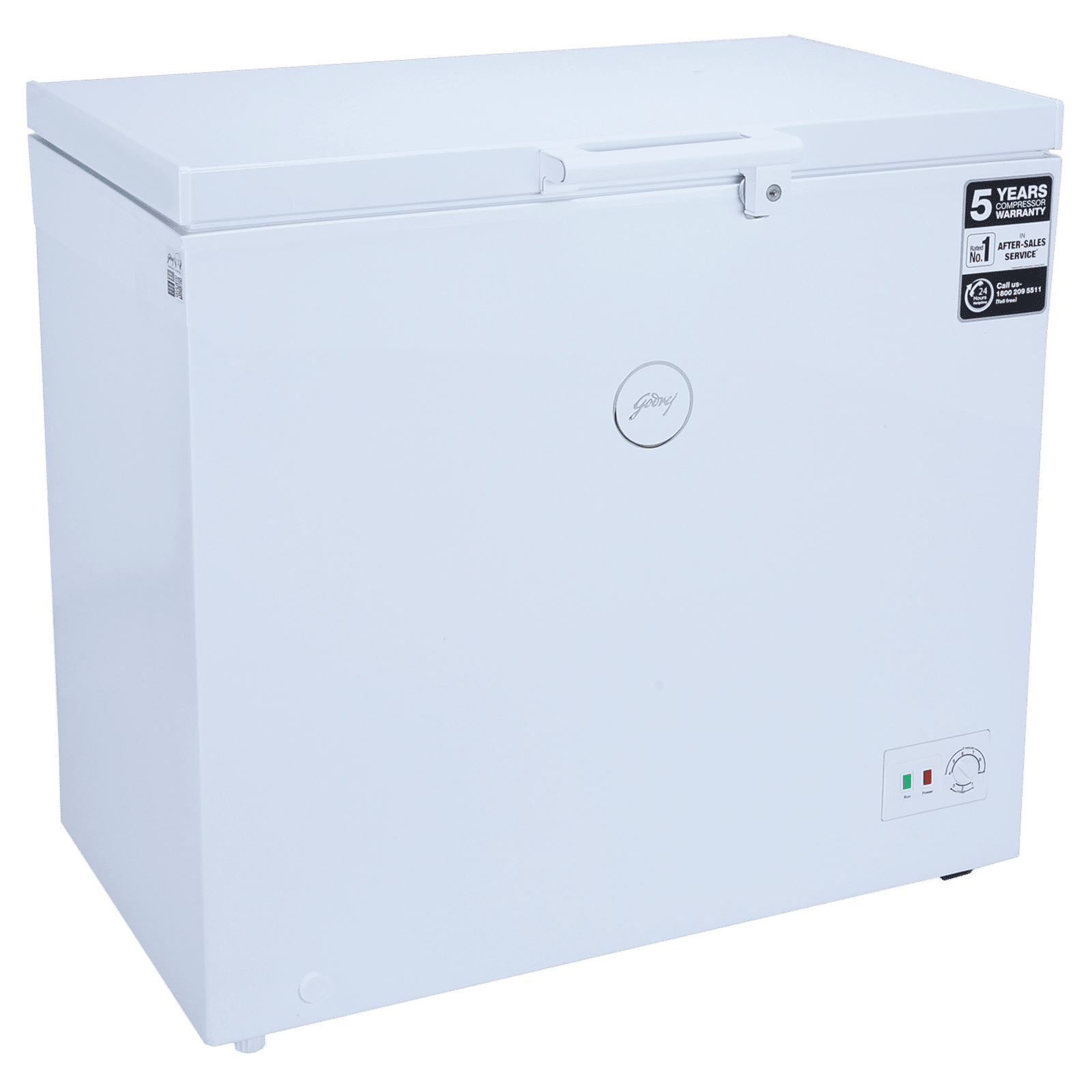 Godrej Slim Series 200 Litres Single Door Deep Freezer (Convertible Technology, DH GCHW 210 R6SHC RW, Royal White)