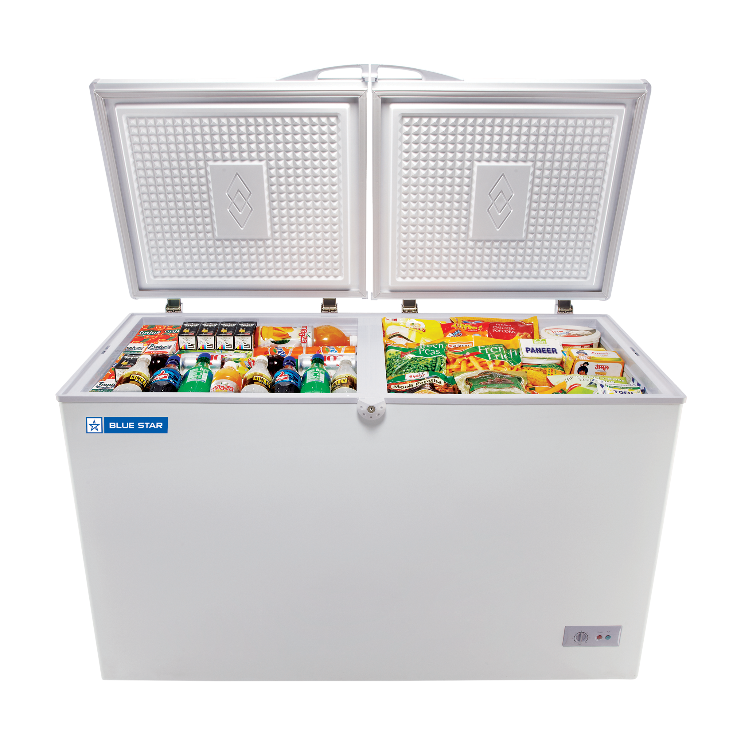 Blue Star 335 Litres Double Door Chest Freezer (Direct Cooling Technology, CHFK350DGS, White)