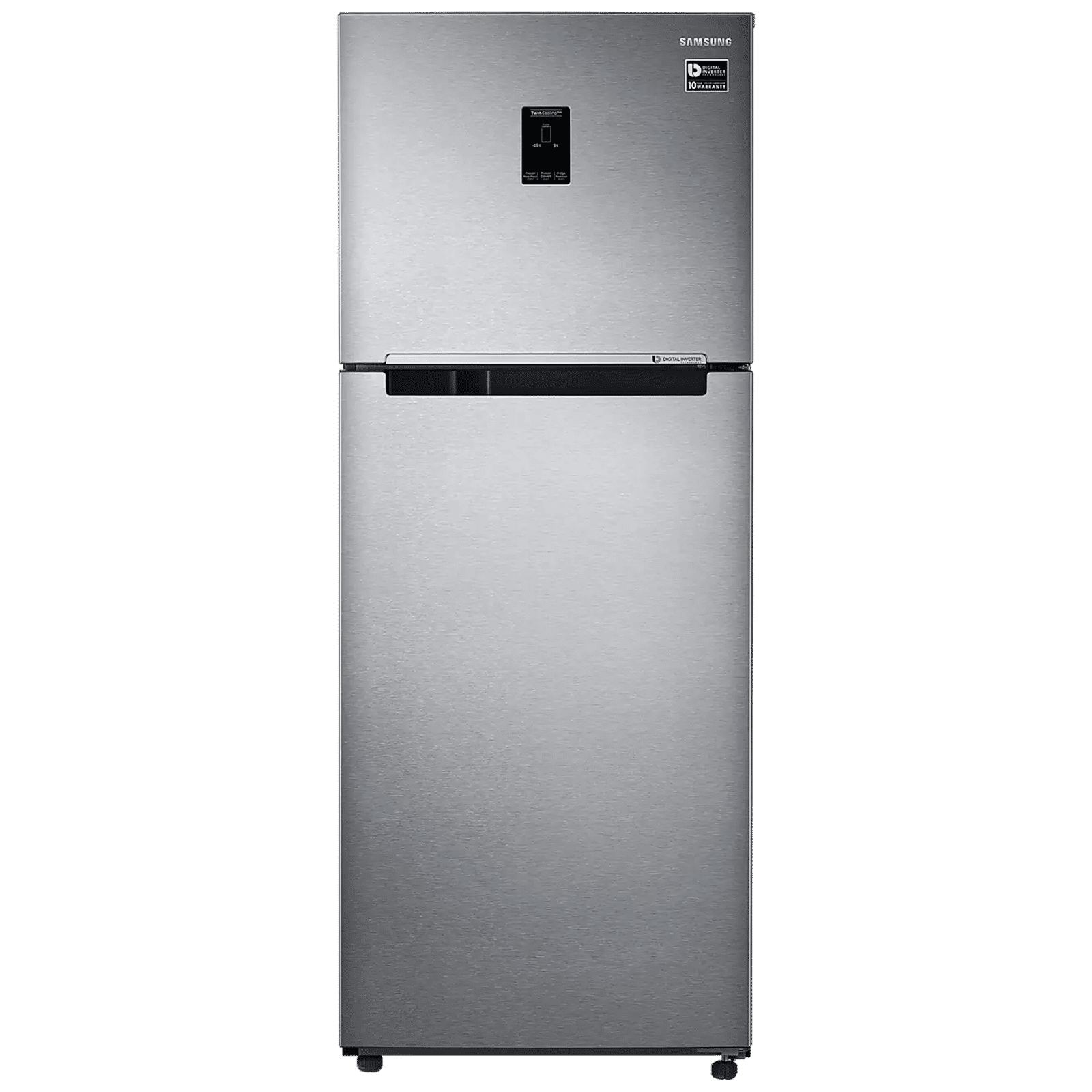 SAMSUNG 363 Litres 2 Star Frost Free Double Door Convertible Refrigerator with Digital Inverter Compressor (RT39C5532SL/HL, Real Stainless)