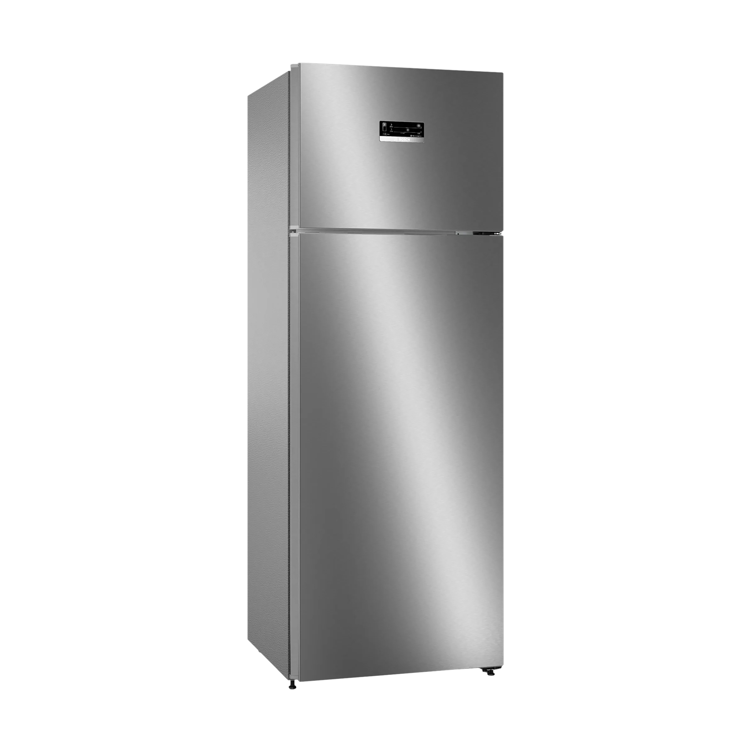 BOSCH Series 4 368 Litres 3 Star Frost Free Double Door Refrigerator (CTC39K03NI, Smoky Steel)