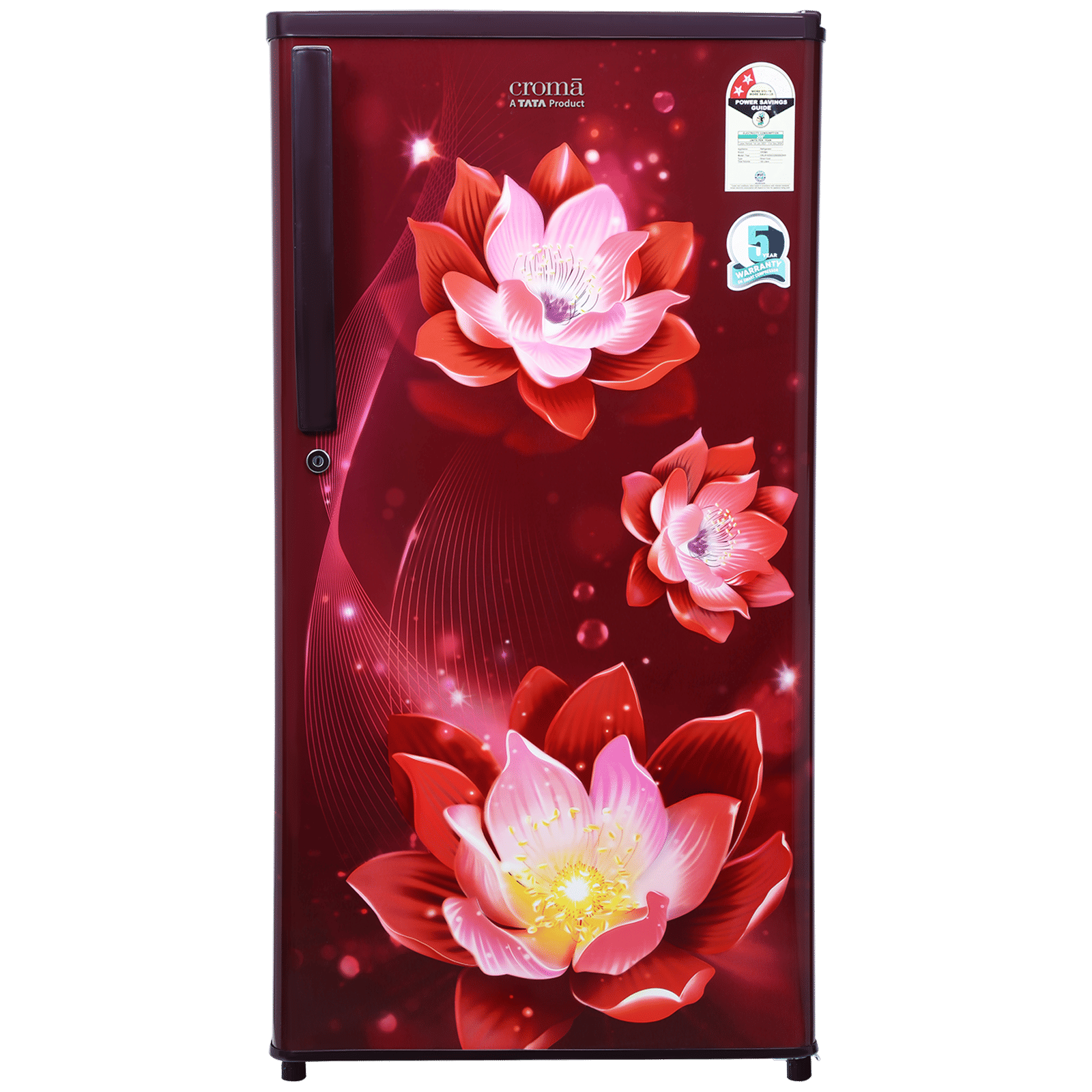 Croma 183 Litres 2 Star Direct Cool Single Door Refrigerator with Anti-Fungal Door Gasket ( Rosalind Wine)