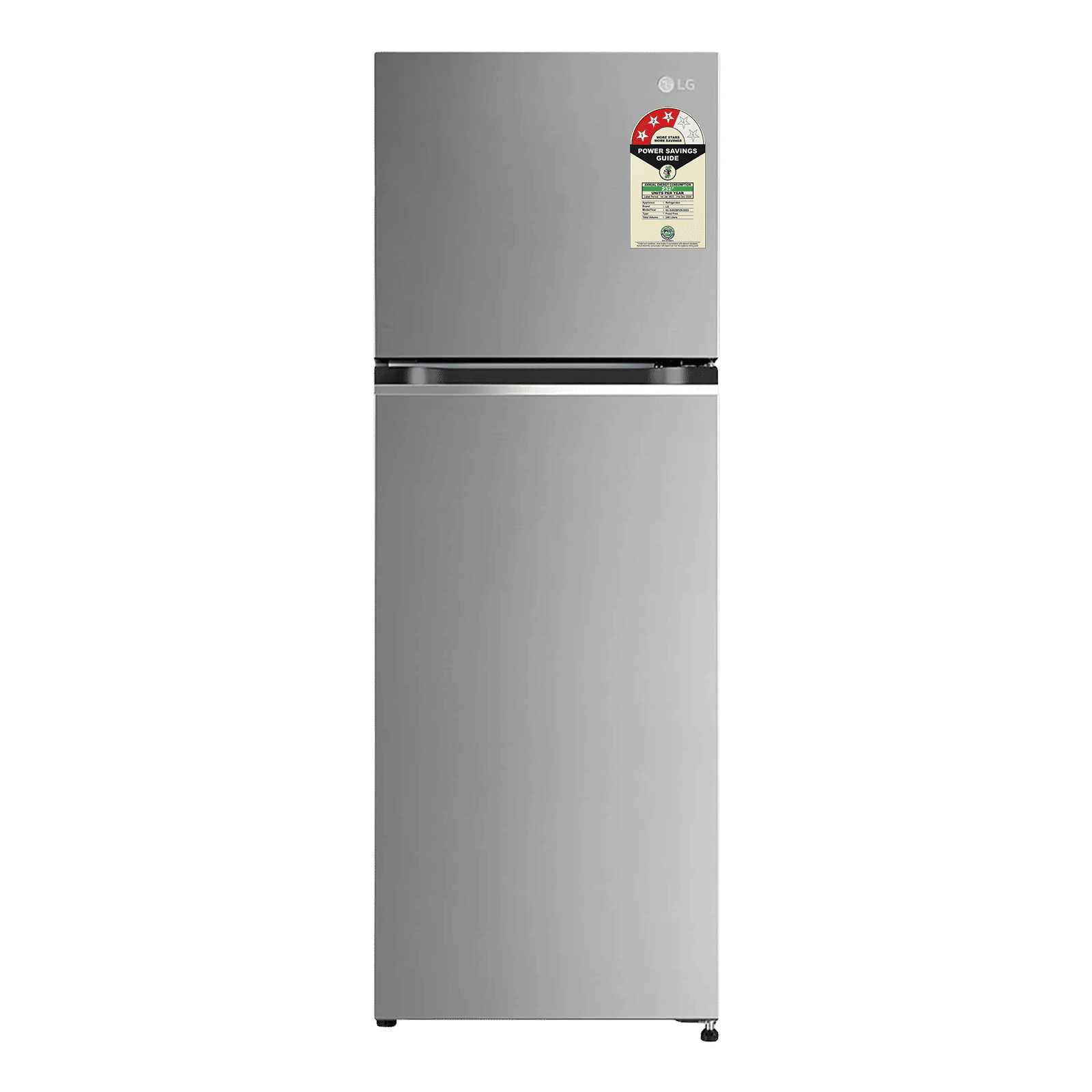 LG 246 Litres 3 Star Frost Free Double Door Convertible Refrigerator with Smart Diagnosis (GL-S262SPZX.DPZZEB, Shiny Steel)