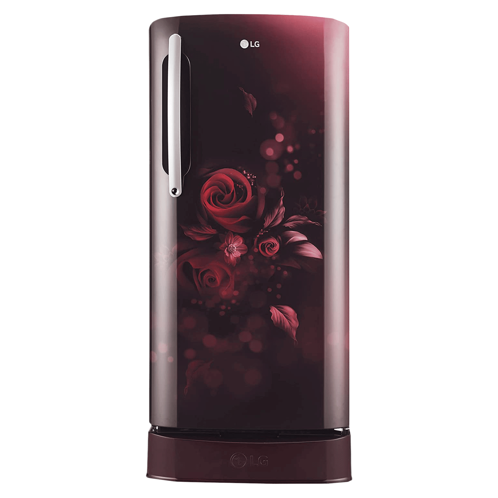 LG 201 Litres 5 Star Direct Cool Single Door Refrigerator with Antibacterial Gasket (GL-D211HSEZ, Scarlet Euphoria)