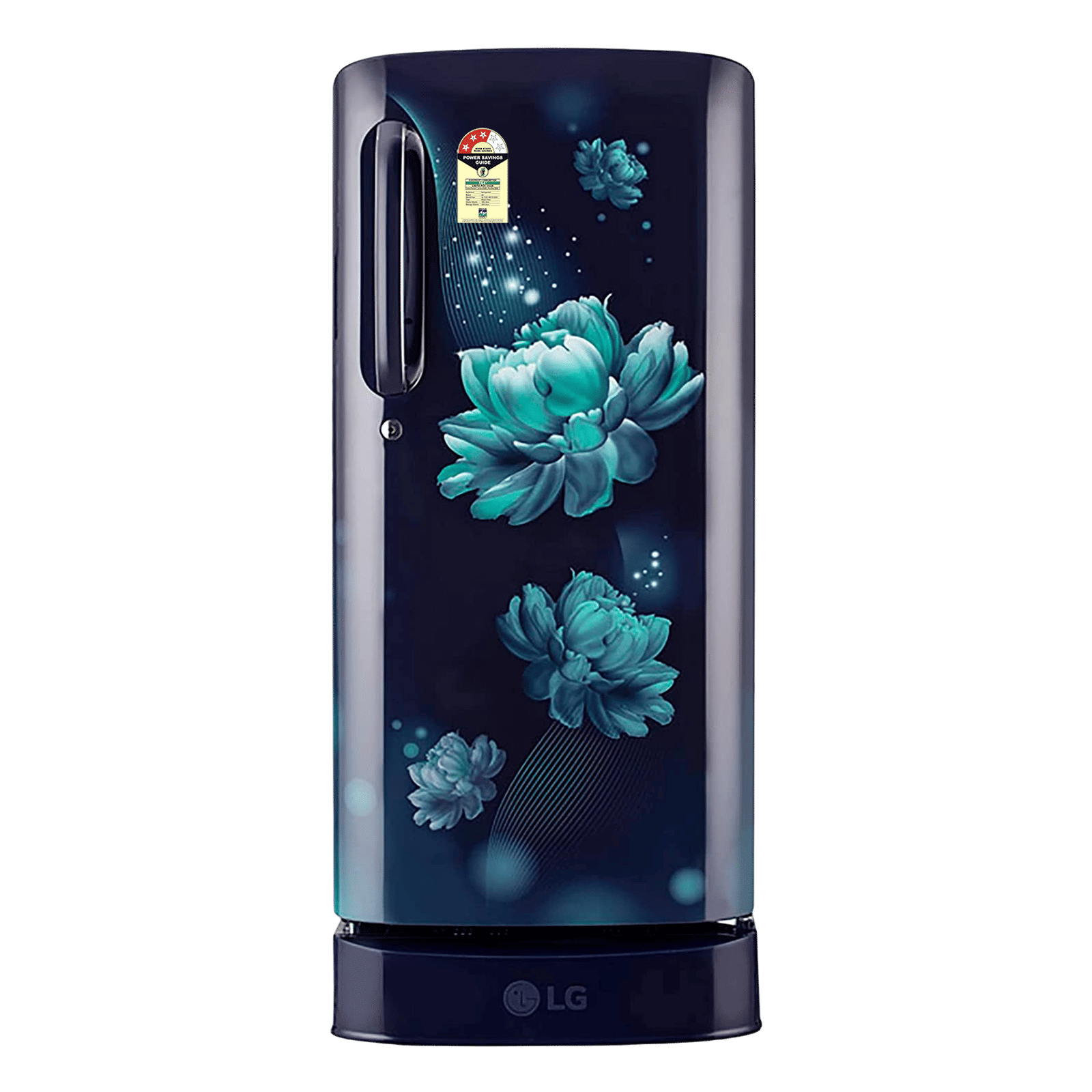 LG 185 Litres 3 Star Direct Cool Single Door Refrigerator with Antibacterial Gasket (GL-D201ABCD.BBCZEB, Blue Charm)