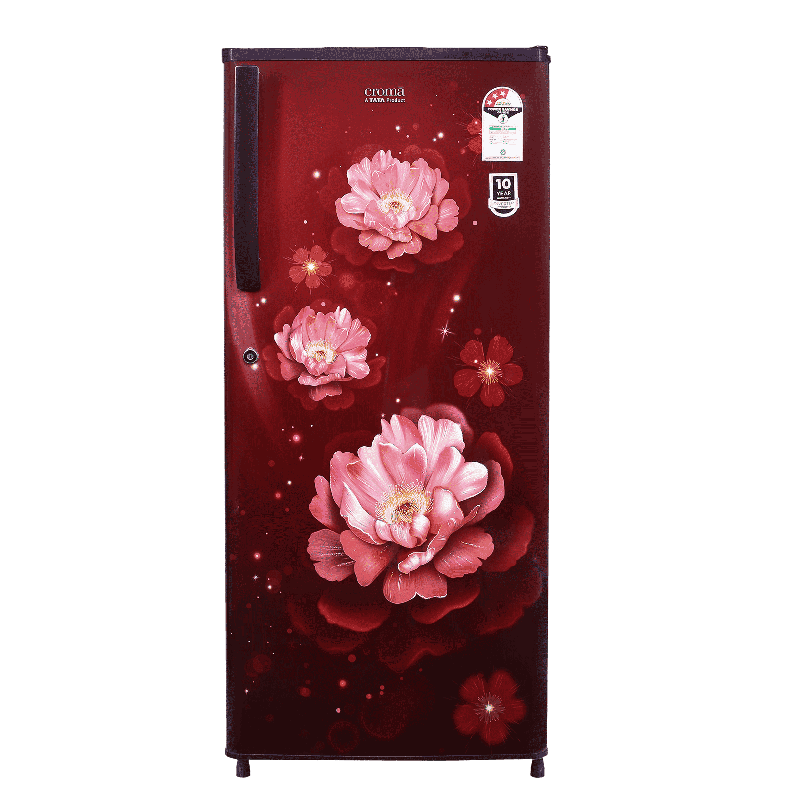 Croma 205 Litres 3 Star Direct Cool Single Door Refrigerator with Anti-Fungal Door Gasket (CRLR206DID250503, Bloom Wine Red)