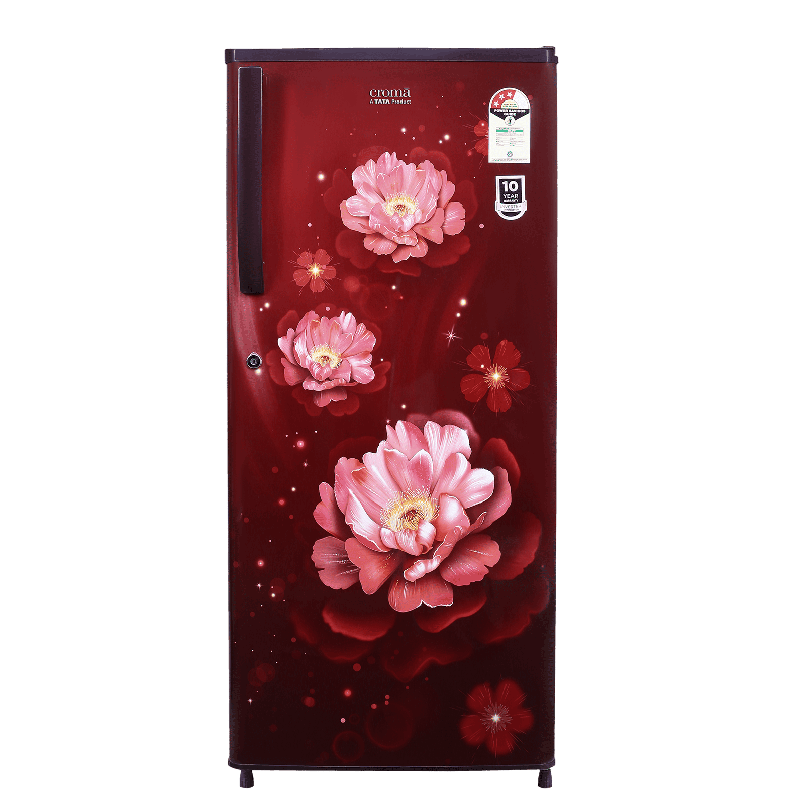 Croma 205 Litres 3 Star Direct Cool Single Door Refrigerator with Anti-Fungal Door Gasket (CRLR206DID250503, Bloom Wine Red)