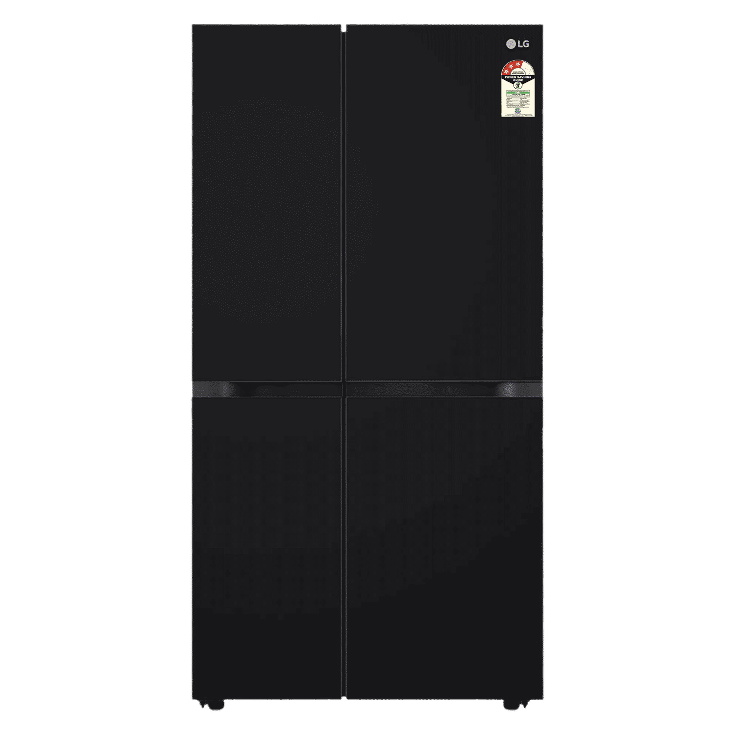 LG 650 Litres 3 Star Frost Free Side by Side Convertible Refrigerator with Smart Inverter Compressor (GLB257DBM3, Black Mirror)