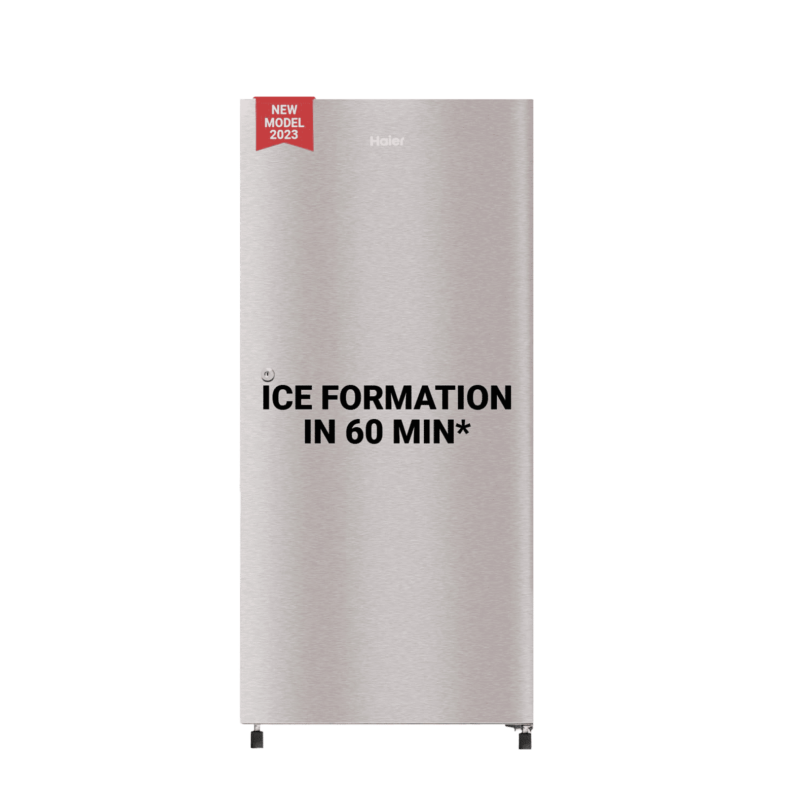 Haier 215 Litres 3 Star Direct Cool Single Door Refrigerator with Stabilizer Free Operation (HED223TSP, Inox Steel)