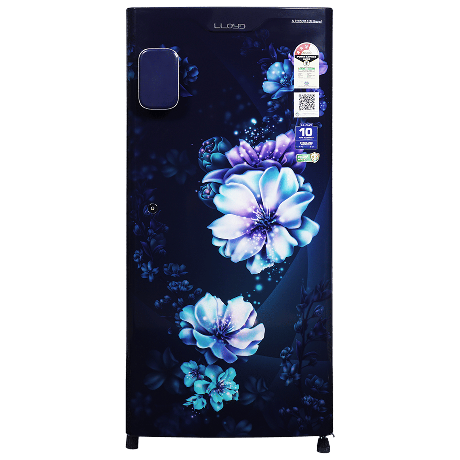 LLOYD 188 Litres 3 Star Direct Cool Single Door Refrigerator with Bactsheild Technology (GLDC203SCBT4JC, Cherry Blossom Blue)